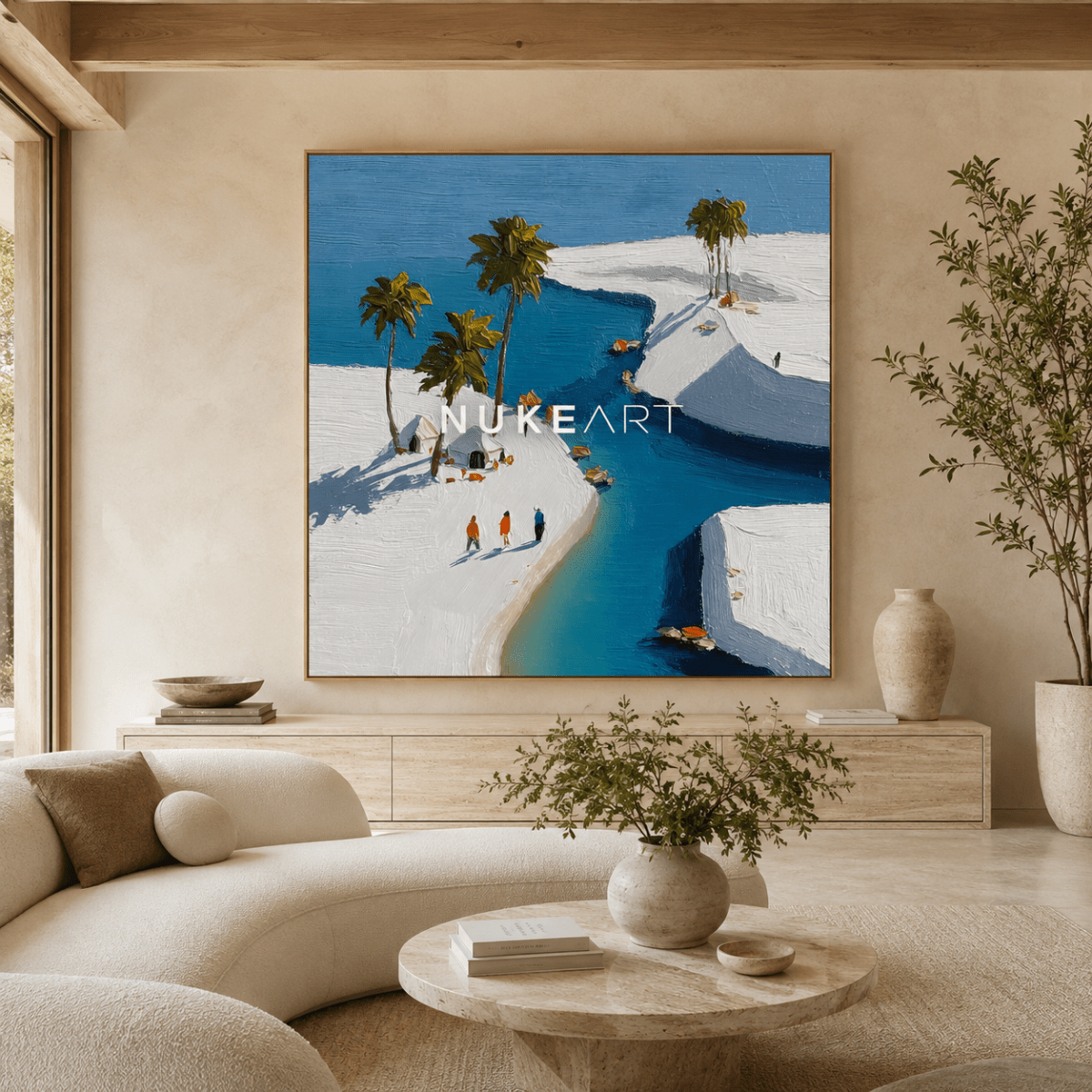Textured Painting "Bahía de Luz" - nukeart