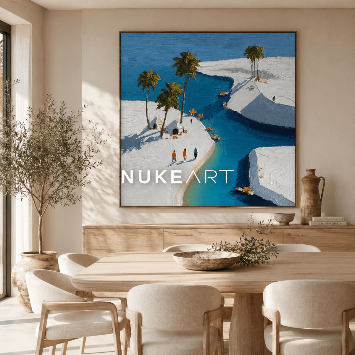 Textured Painting "Bahía de Luz" - nukeart