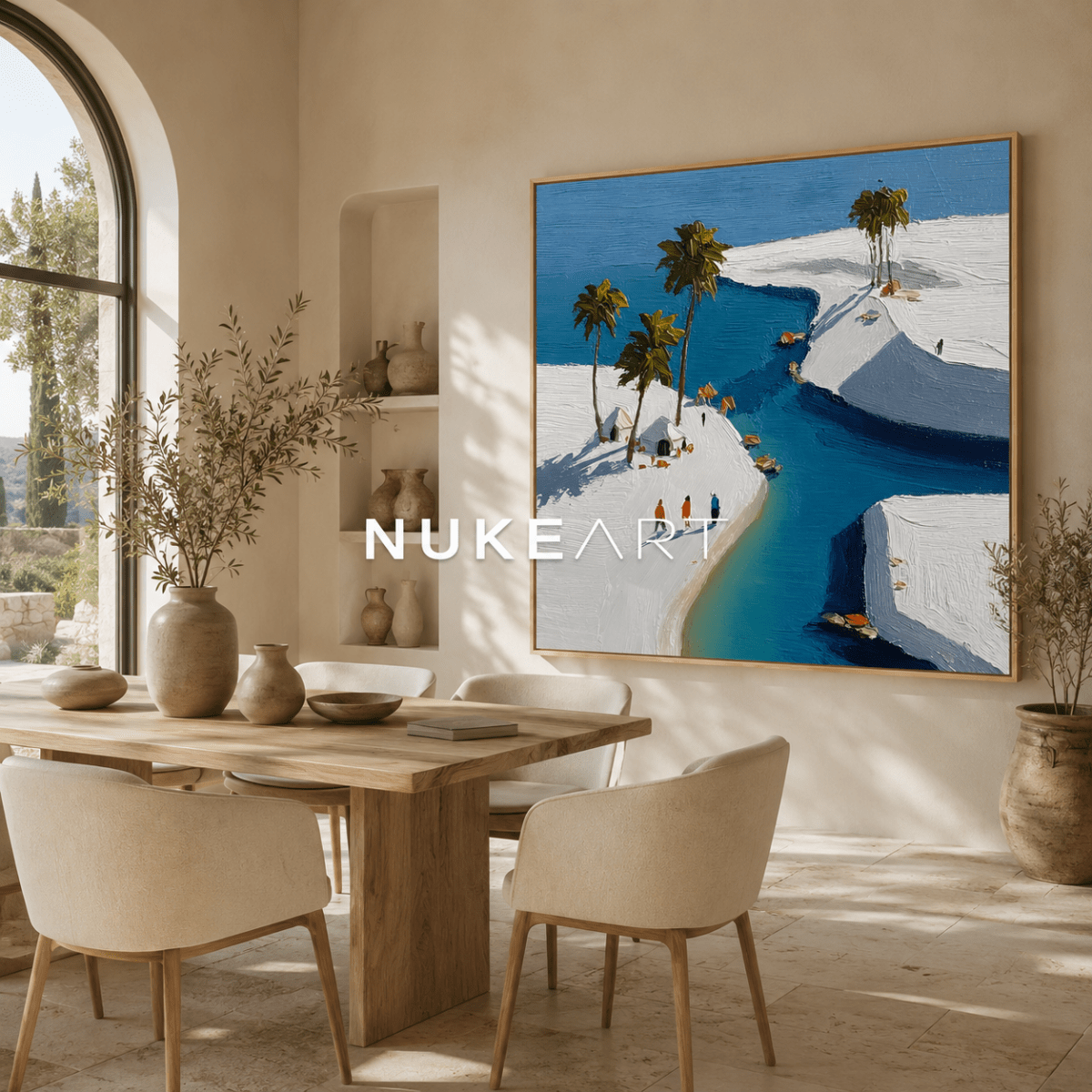 Textured Painting "Bahía de Luz" - nukeart