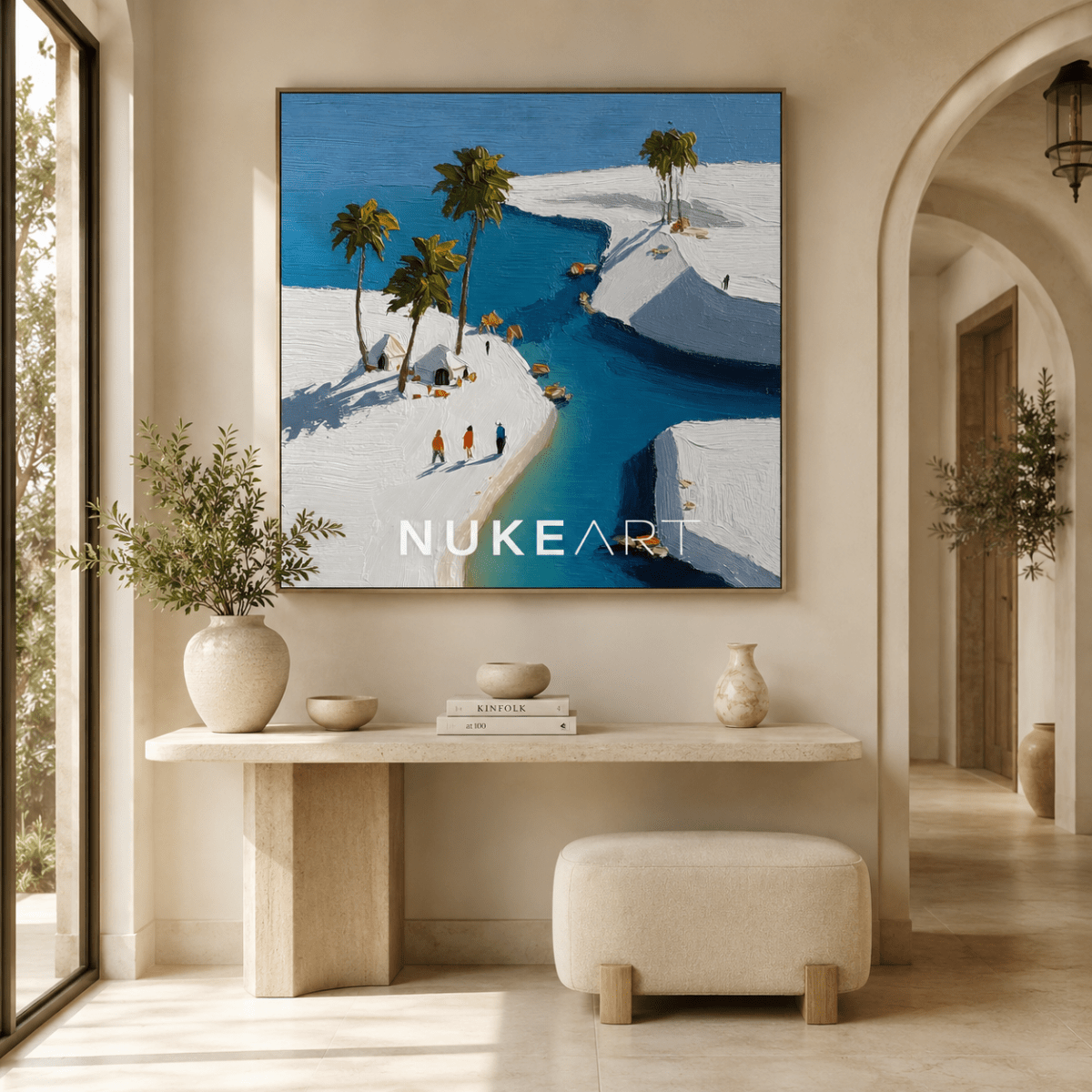 Textured Painting "Bahía de Luz" - nukeart