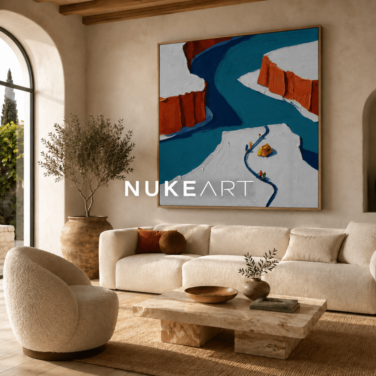 Plaster Painting "Cauce de Luz" - nukeart