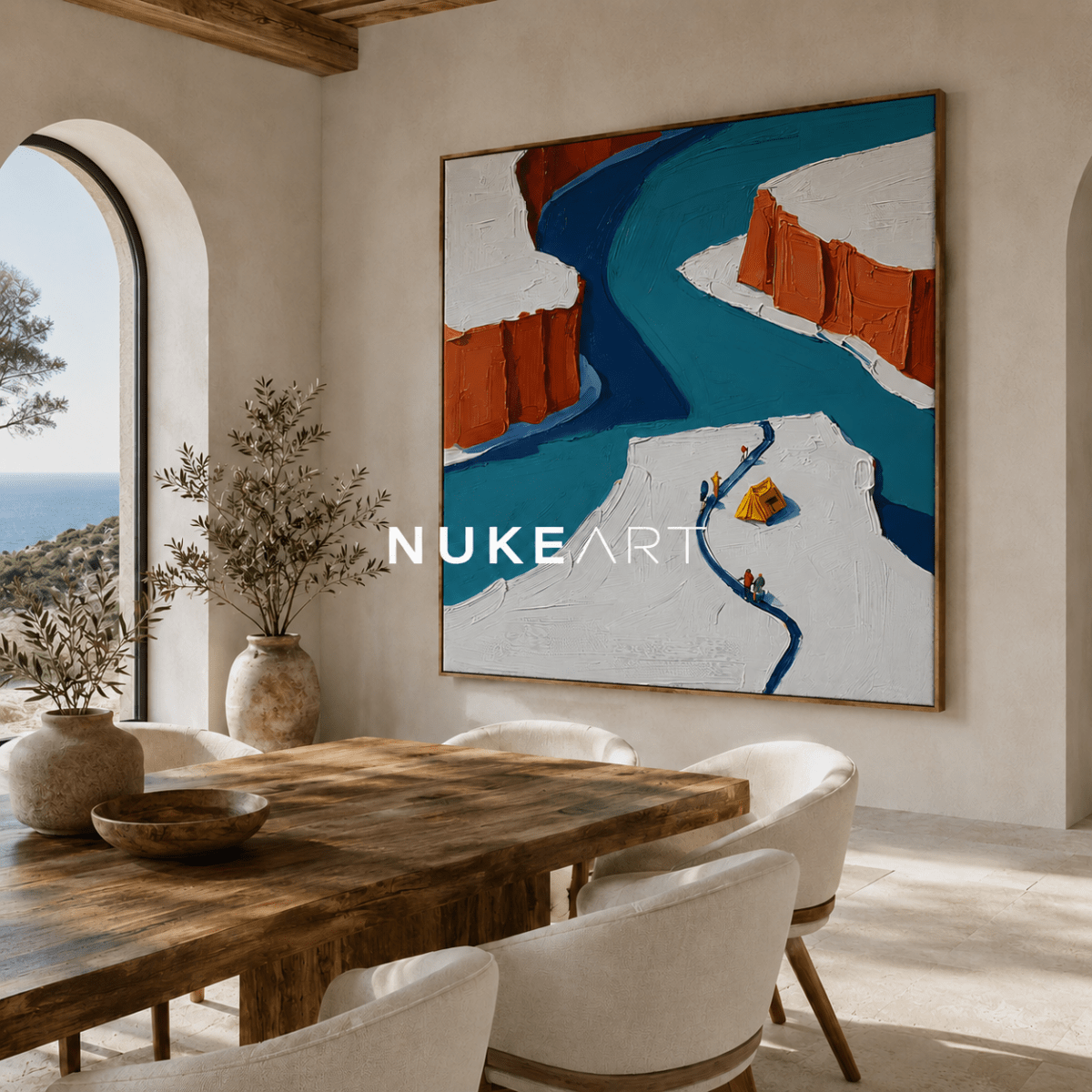 Plaster Painting "Cauce de Luz" - nukeart