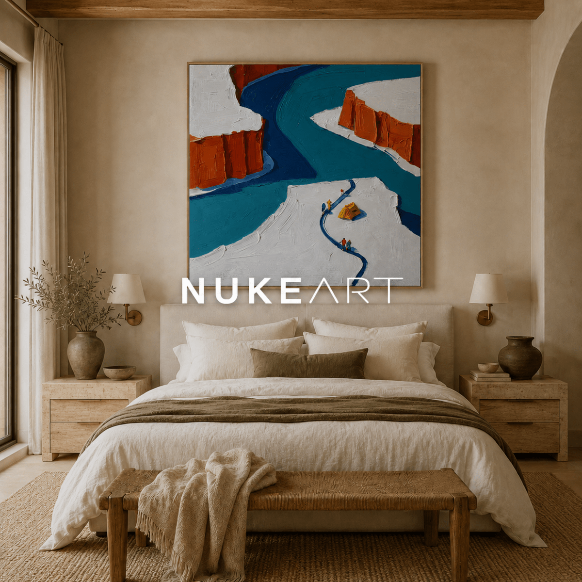Plaster Painting "Cauce de Luz" - nukeart