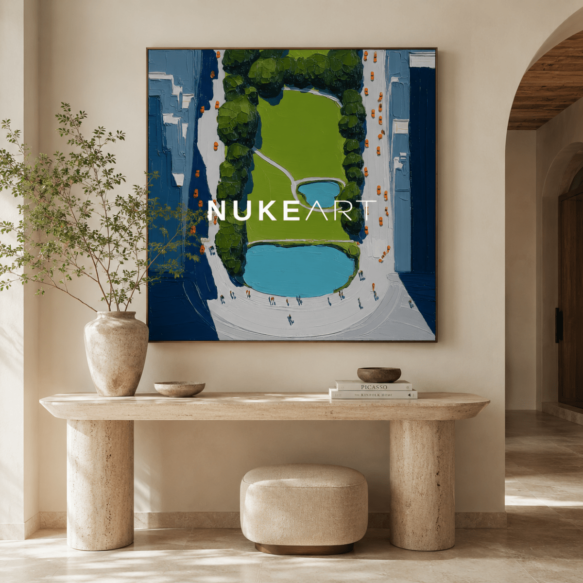Plaster Painting "Jardín Suspendido" - nukeart