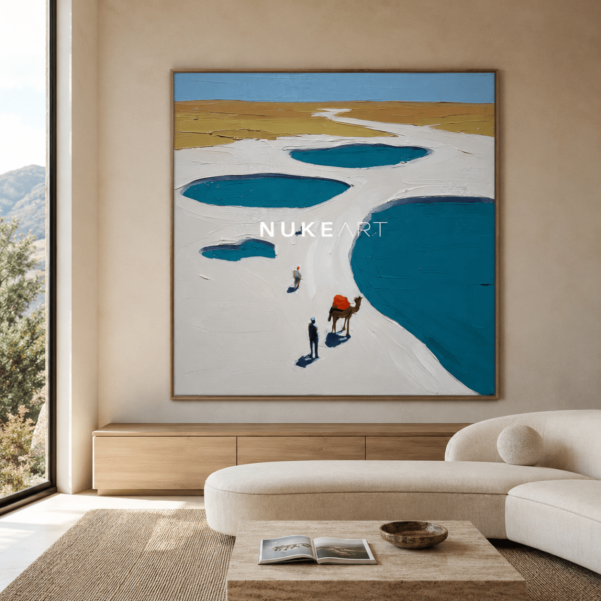 Plaster Painting "Salinas del Silencio" - nukeart