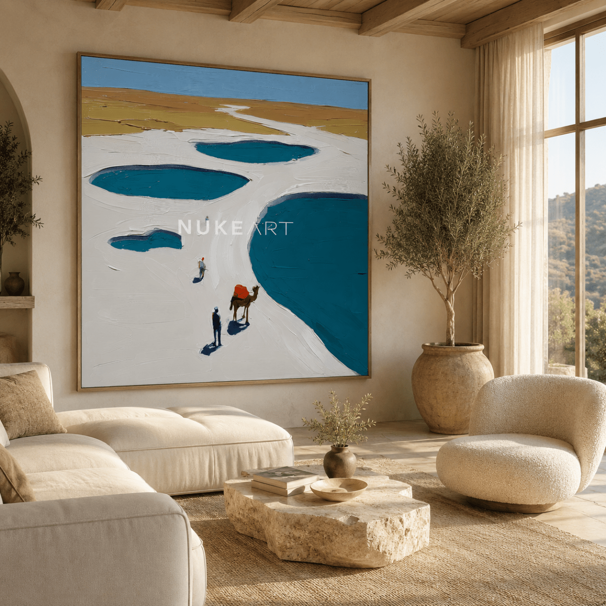 Plaster Painting "Salinas del Silencio" - nukeart