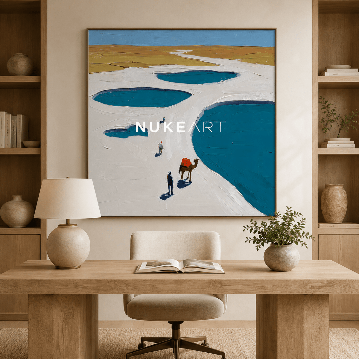 Plaster Painting "Salinas del Silencio" - nukeart