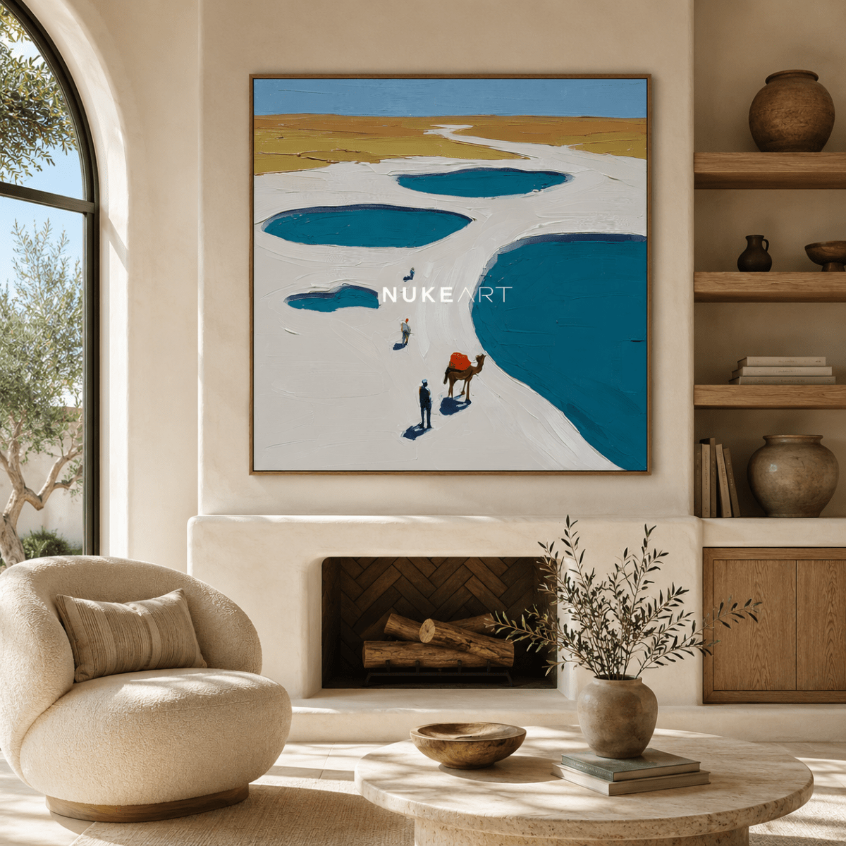 Plaster Painting "Salinas del Silencio" - nukeart