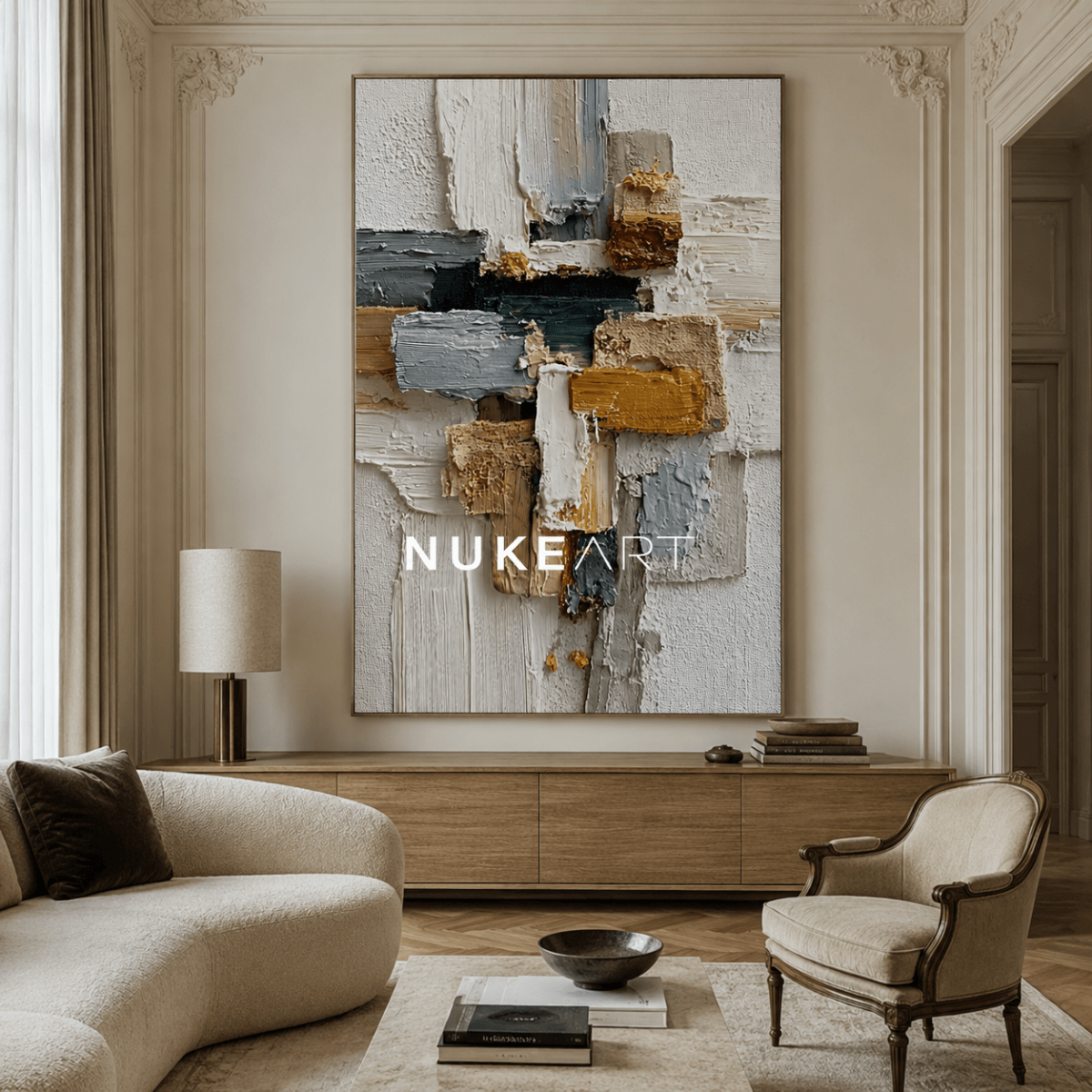 Wabi Sabi Wall Art "Umbral Dorado" - nukeart