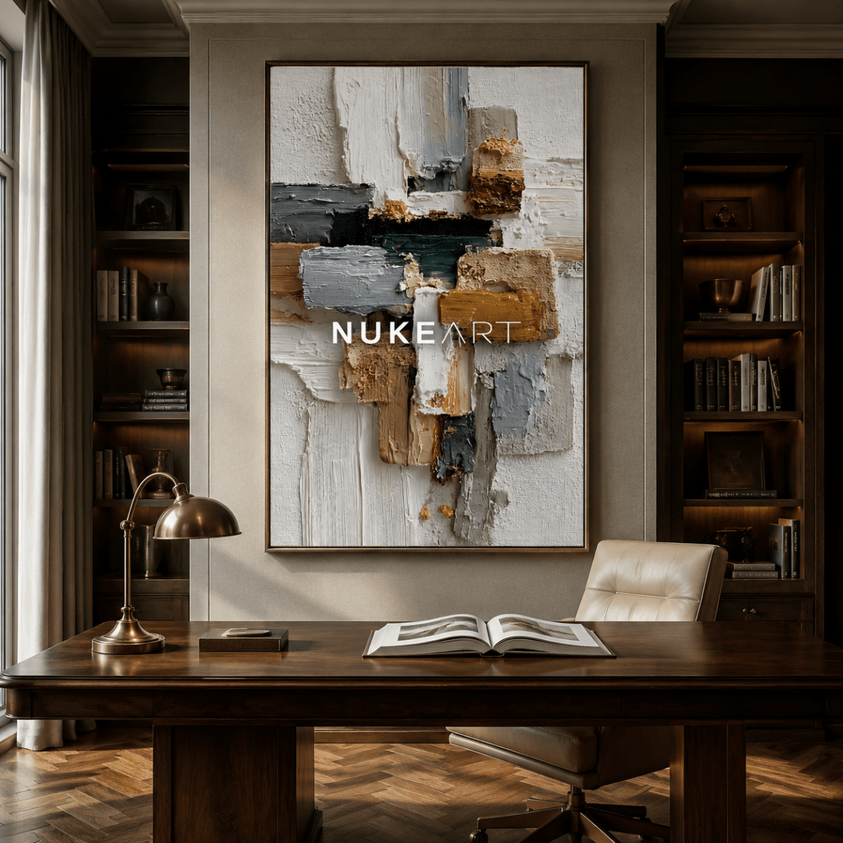 Wabi Sabi Wall Art "Umbral Dorado" - nukeart