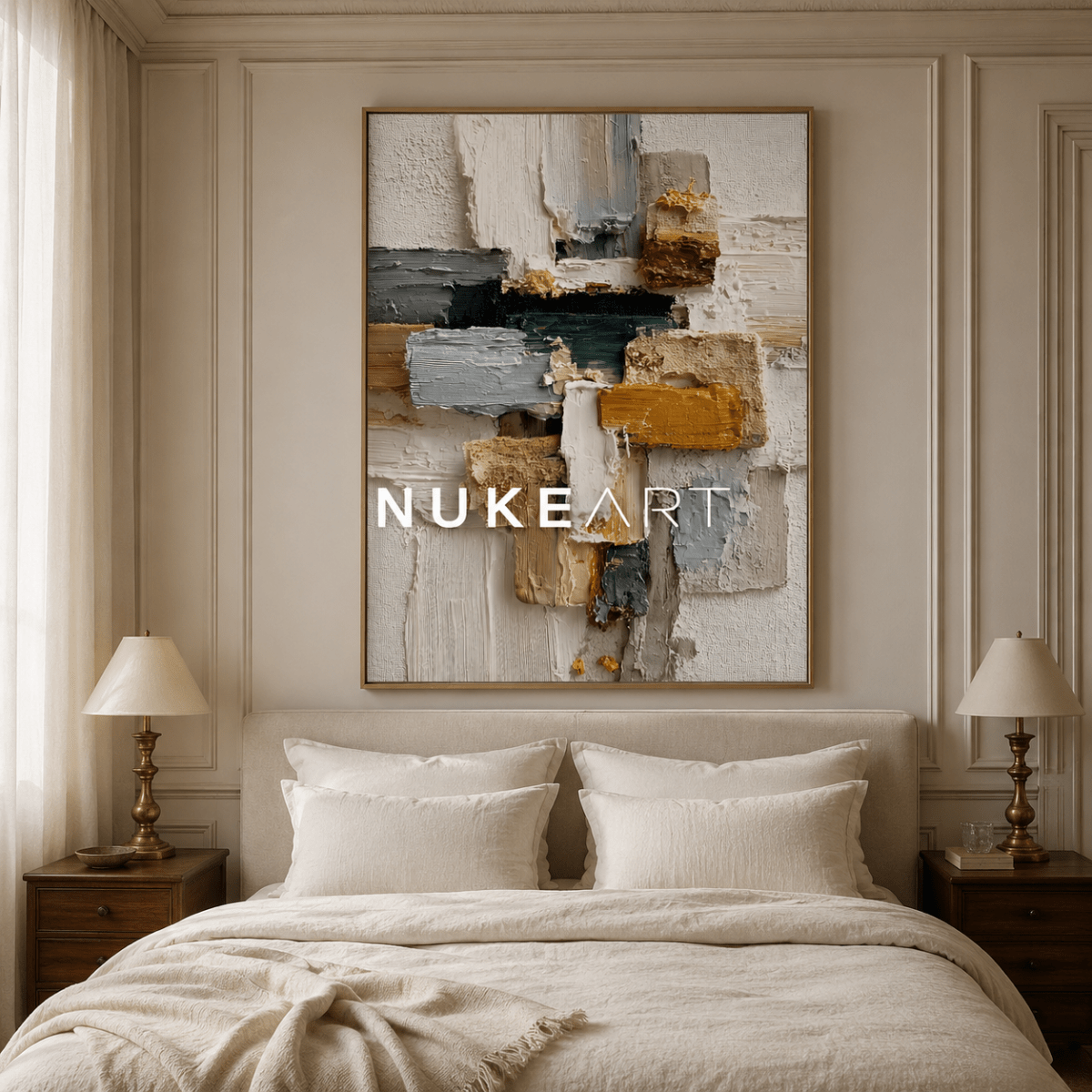 Wabi Sabi Wall Art "Umbral Dorado" - nukeart