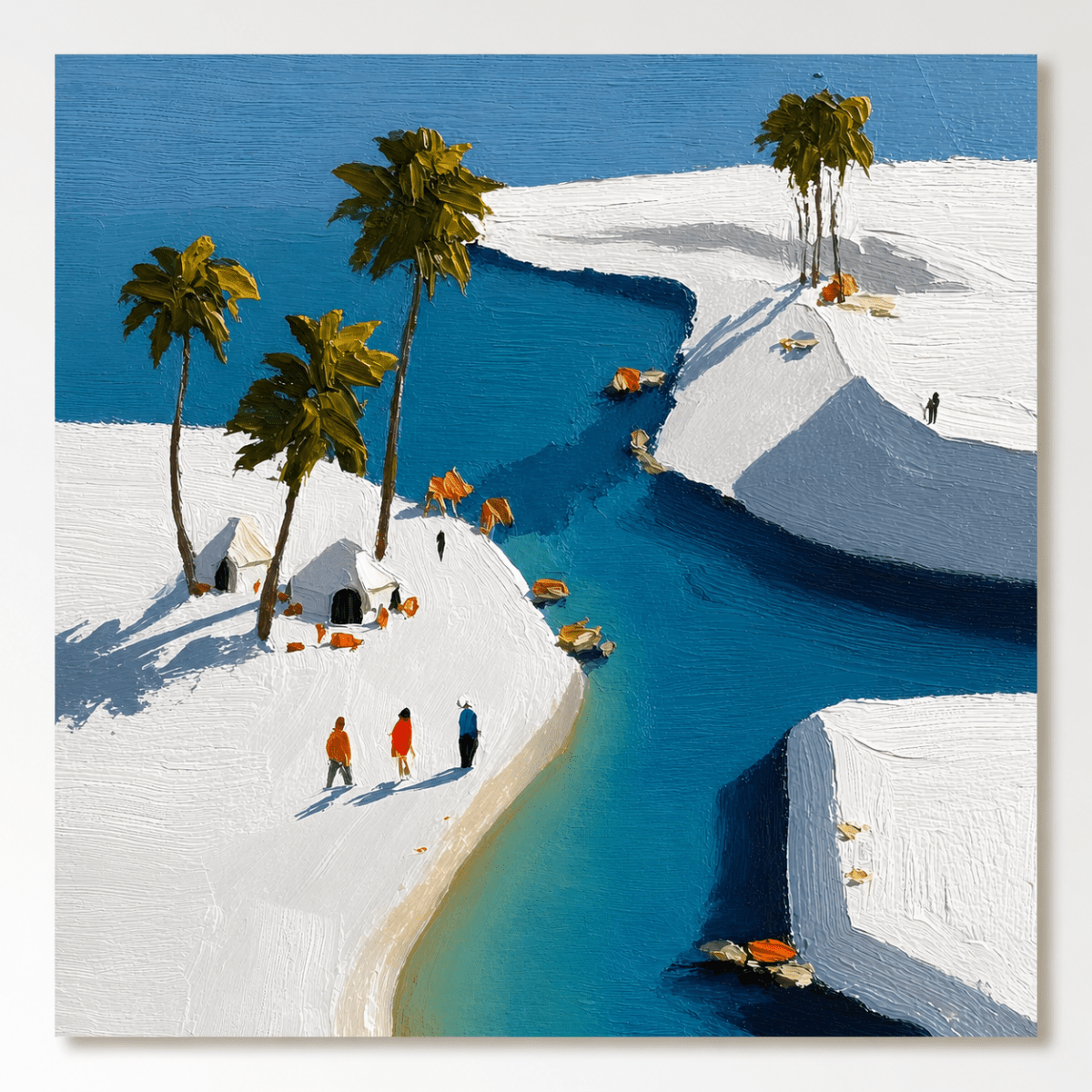 Textured Painting "Bahía de Luz" - nukeart