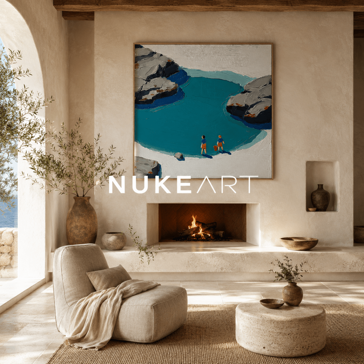 Plaster Painting "Orilla Serena" - nukeart