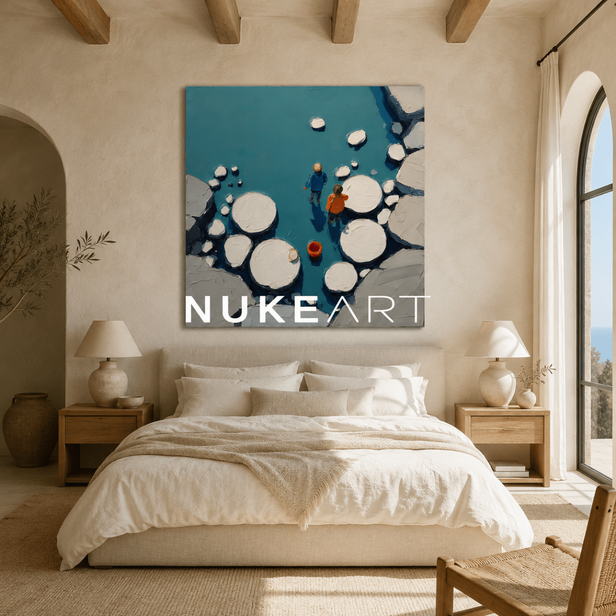 Plaster Painting "Piedras del Agua" - nukeart