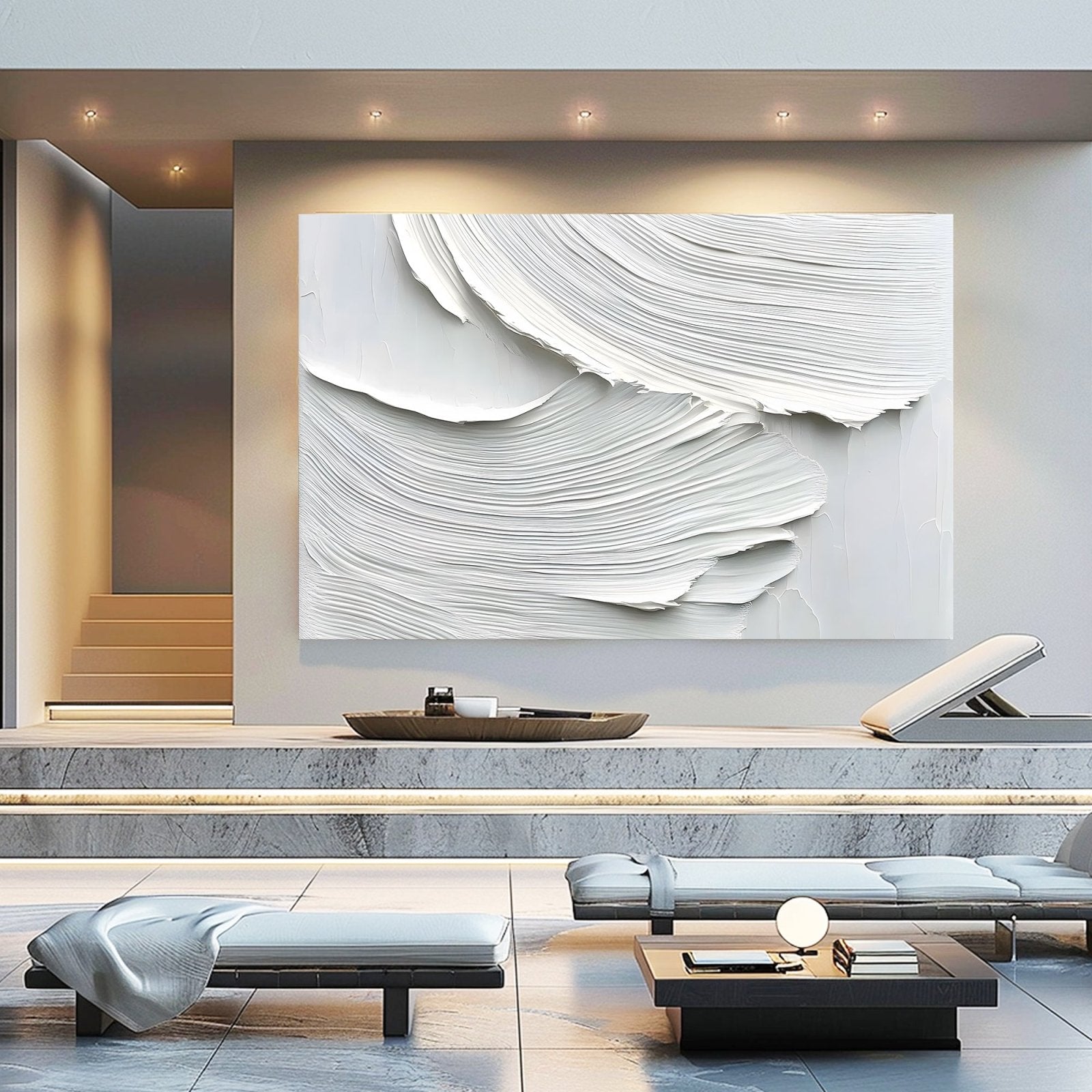 Abstract Painting "Arcos Blancos" - nukeart
