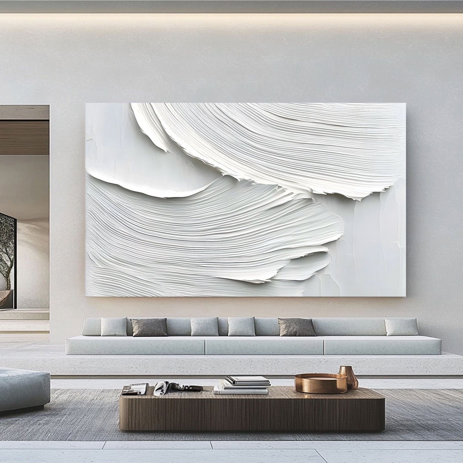 Abstract Painting "Arcos Blancos" - nukeart