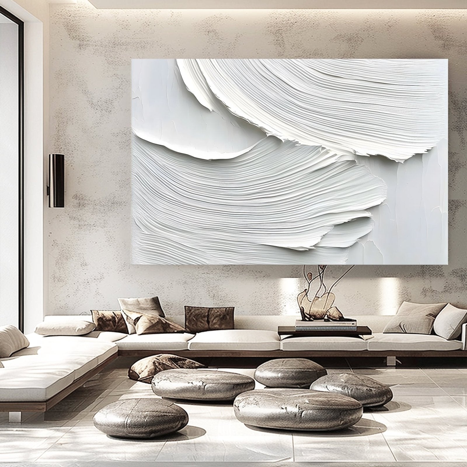 Abstract Painting "Arcos Blancos" - nukeart