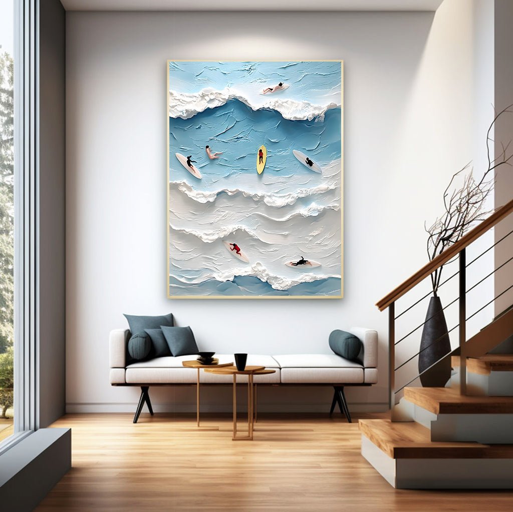 Abstract Painting "Armonía Acuática" - nukeart