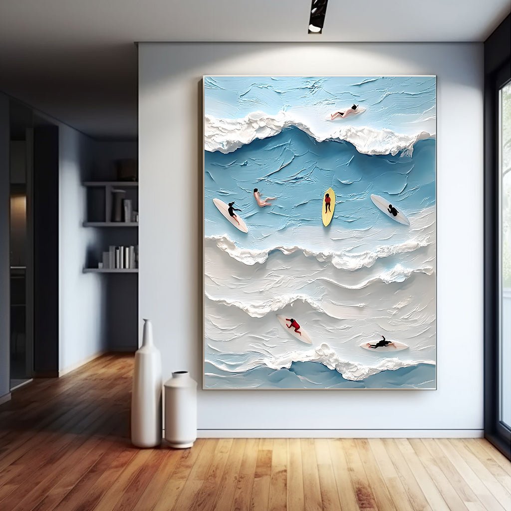 Abstract Painting "Armonía Acuática" - nukeart