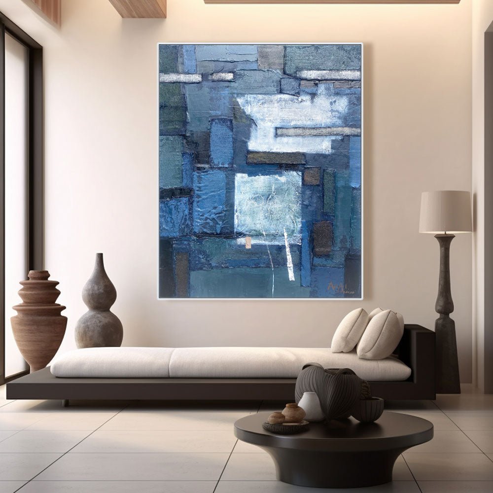 Abstract Painting "Armonía Azul” - nukeart
