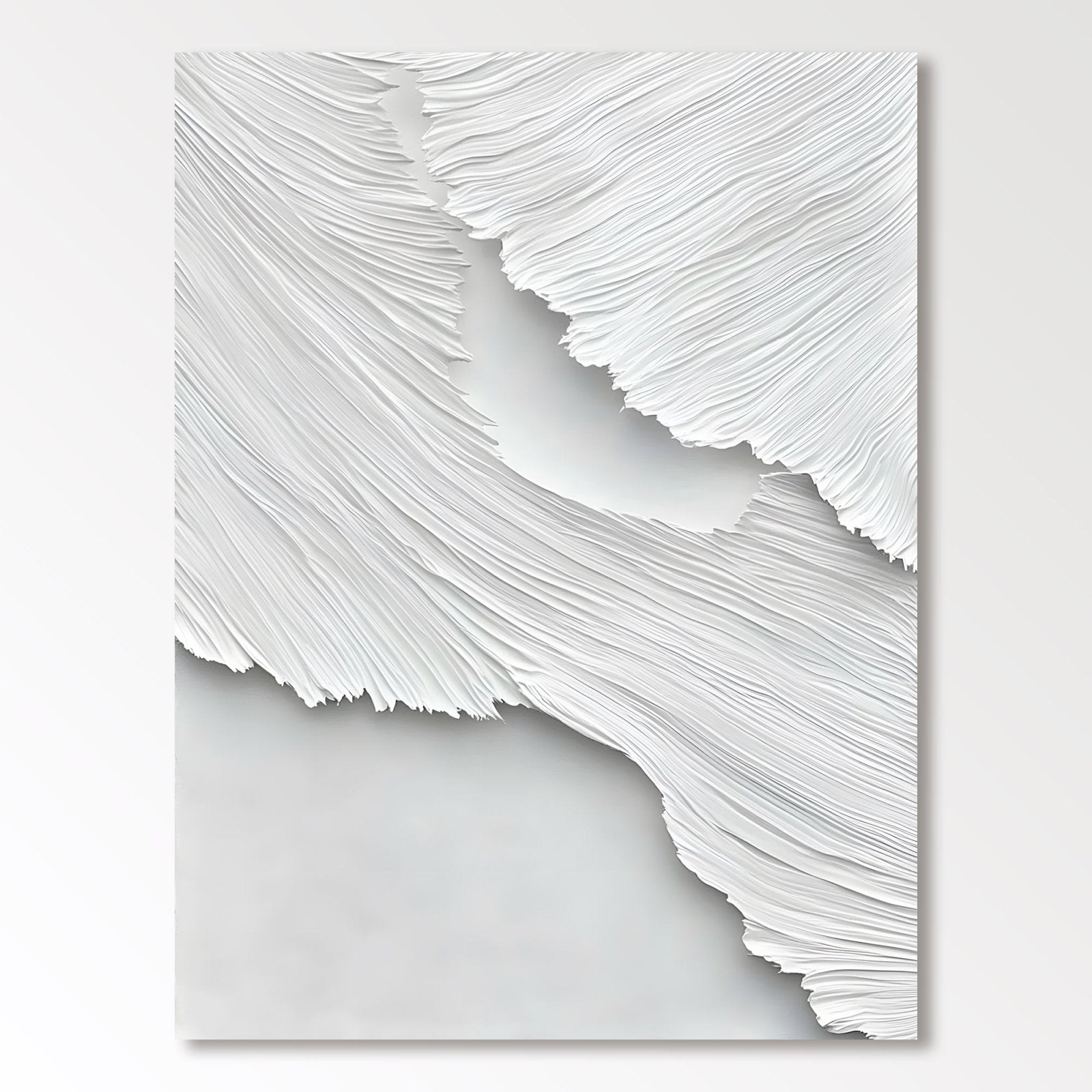 Abstract Painting "Armonía Blanca” - nukeart