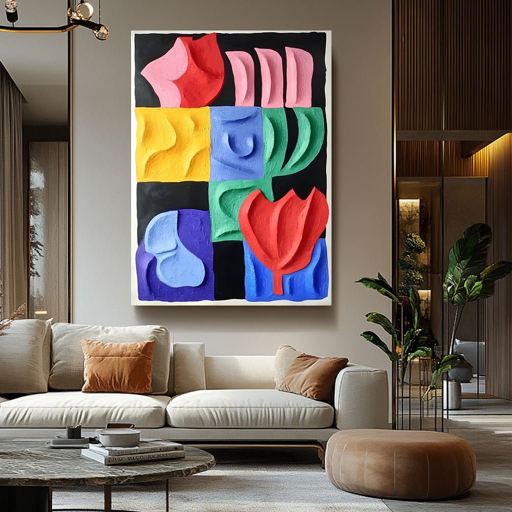Abstract Painting "Armonía de Formas” - nukeart