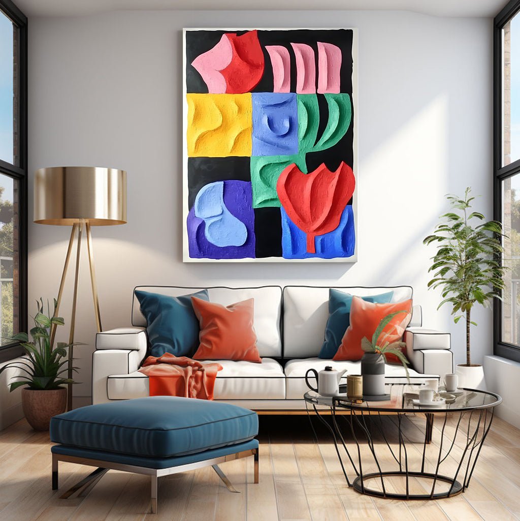 Abstract Painting "Armonía de Formas” - nukeart