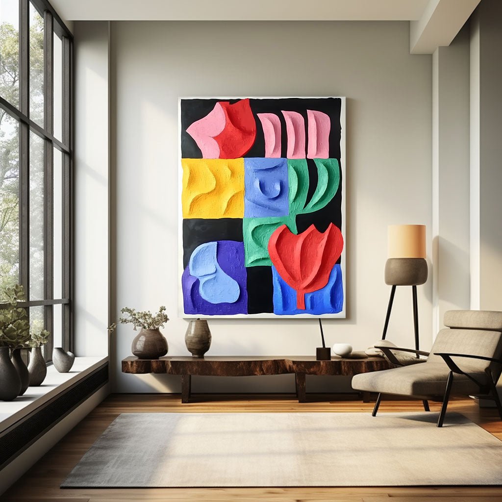 Abstract Painting "Armonía de Formas” - nukeart
