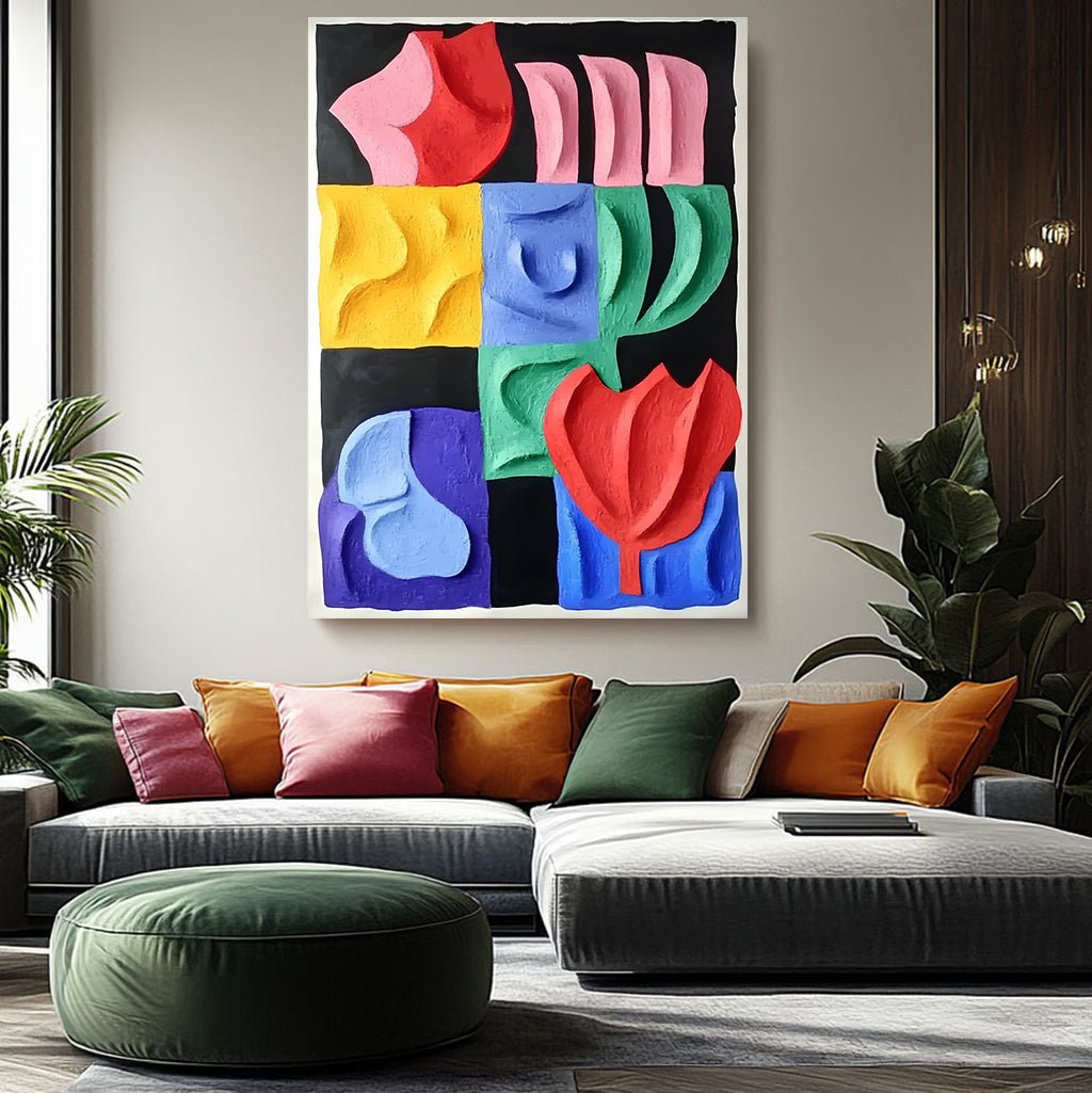 Abstract Painting "Armonía de Formas” - nukeart