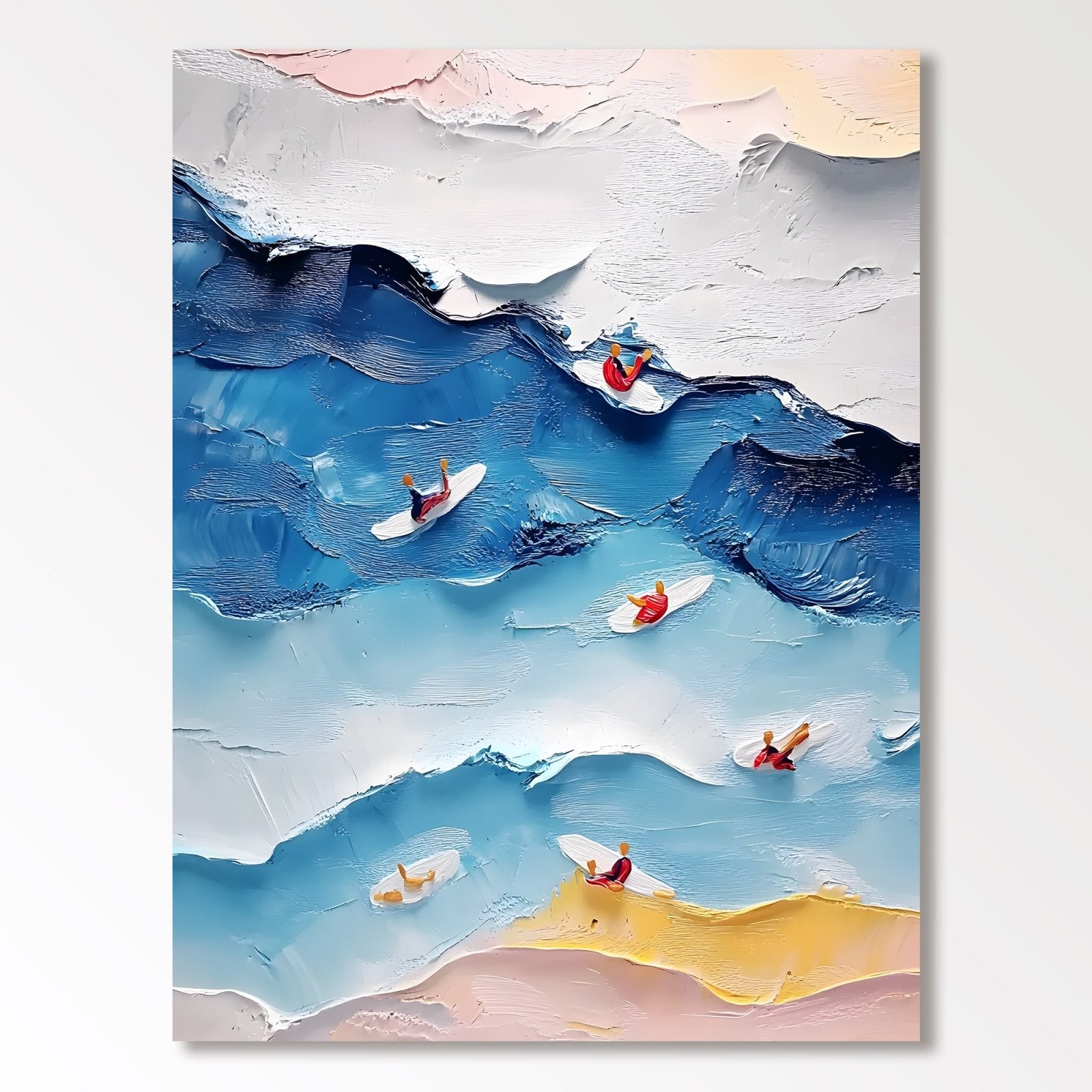 Abstract Painting "Armonía de Olas" - nukeart
