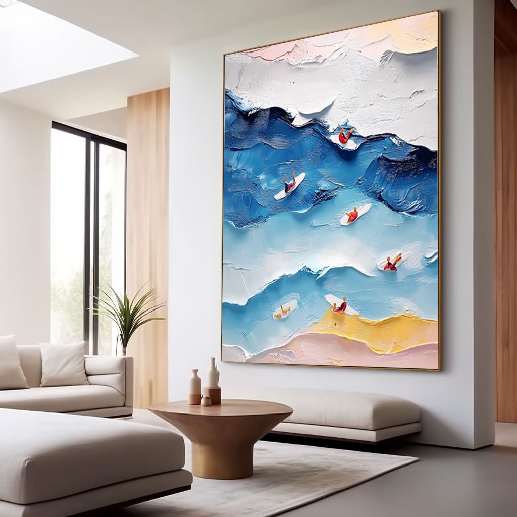 Abstract Painting "Armonía de Olas" - nukeart