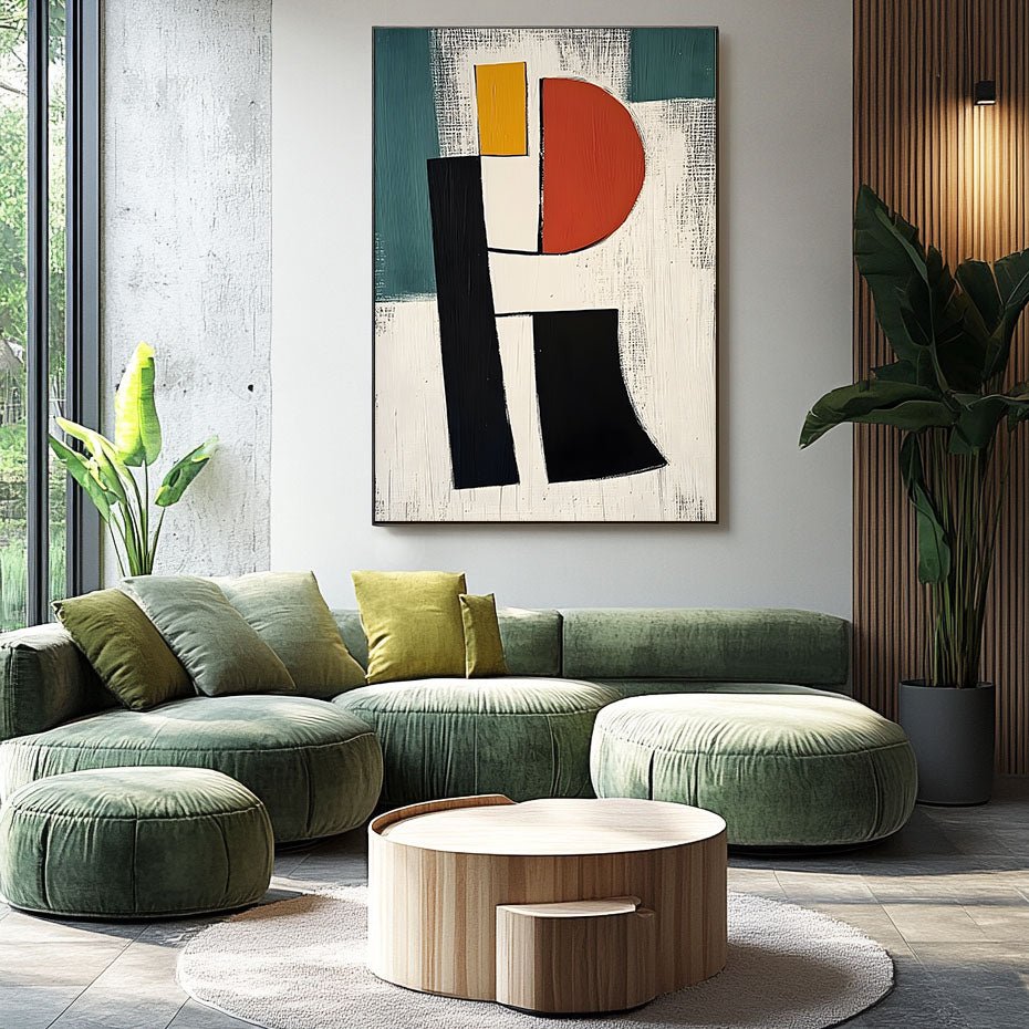 Abstract Painting "Armonía Divergente" - nukeart