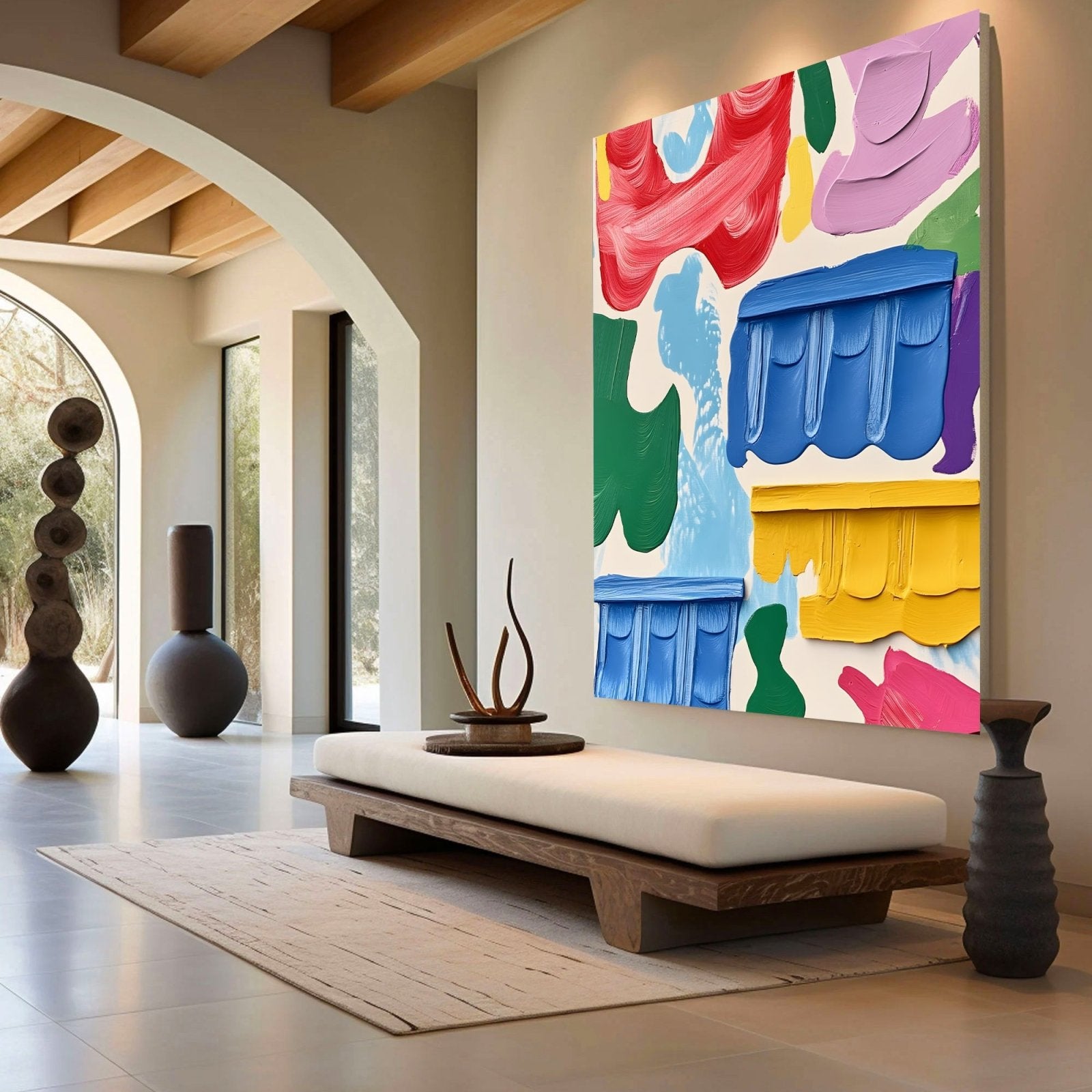 Abstract Painting "Armonía Floral” - nukeart