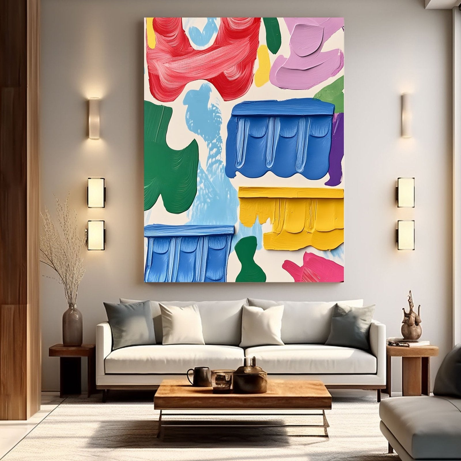 Abstract Painting "Armonía Floral” - nukeart