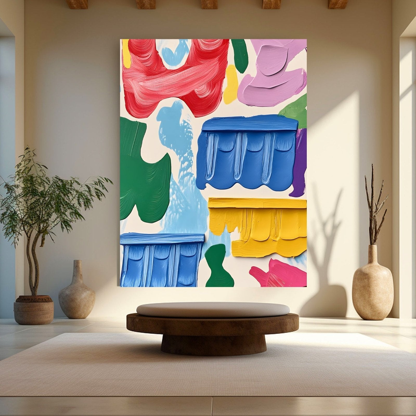 Abstract Painting "Armonía Floral” - nukeart