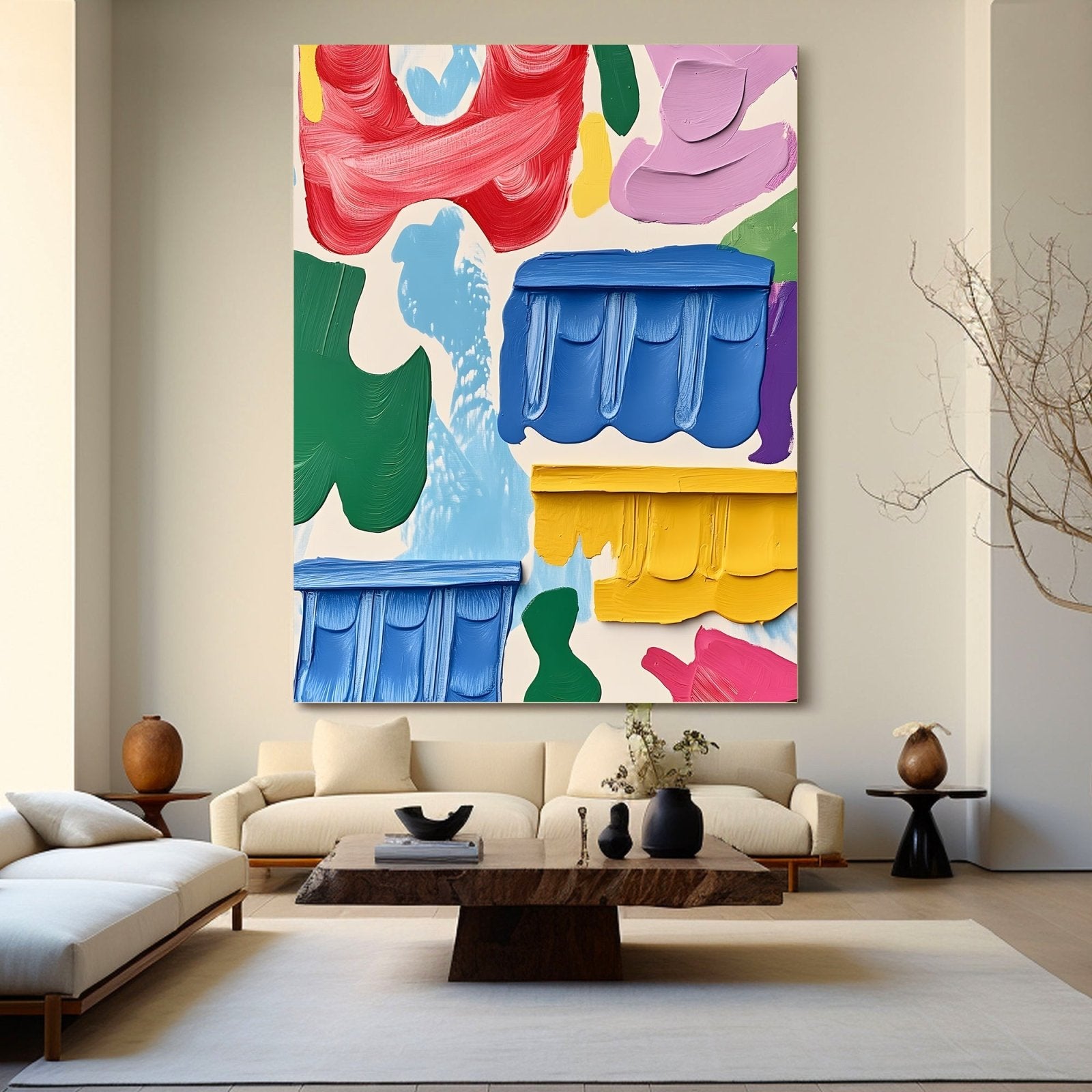 Abstract Painting "Armonía Floral” - nukeart