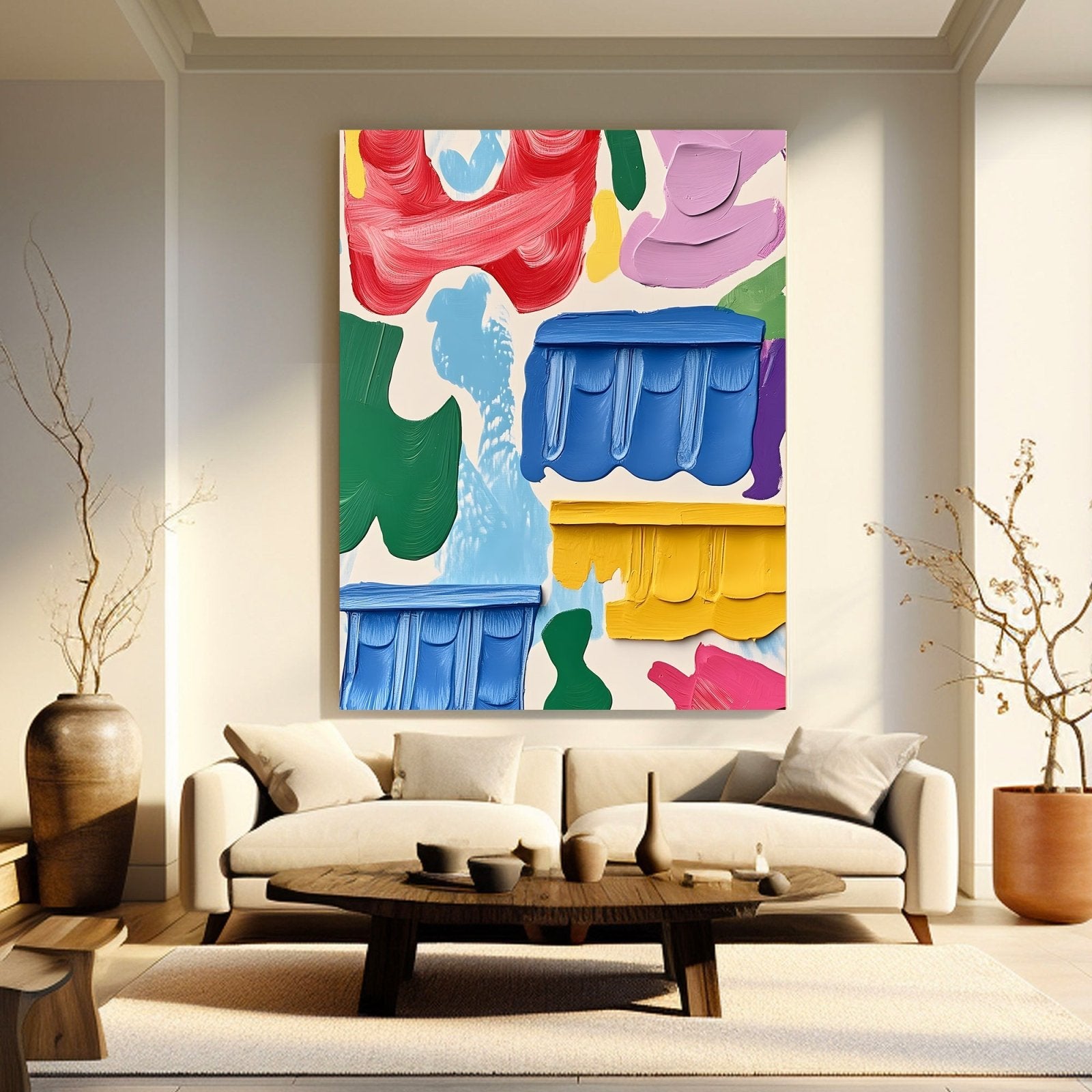 Abstract Painting "Armonía Floral” - nukeart