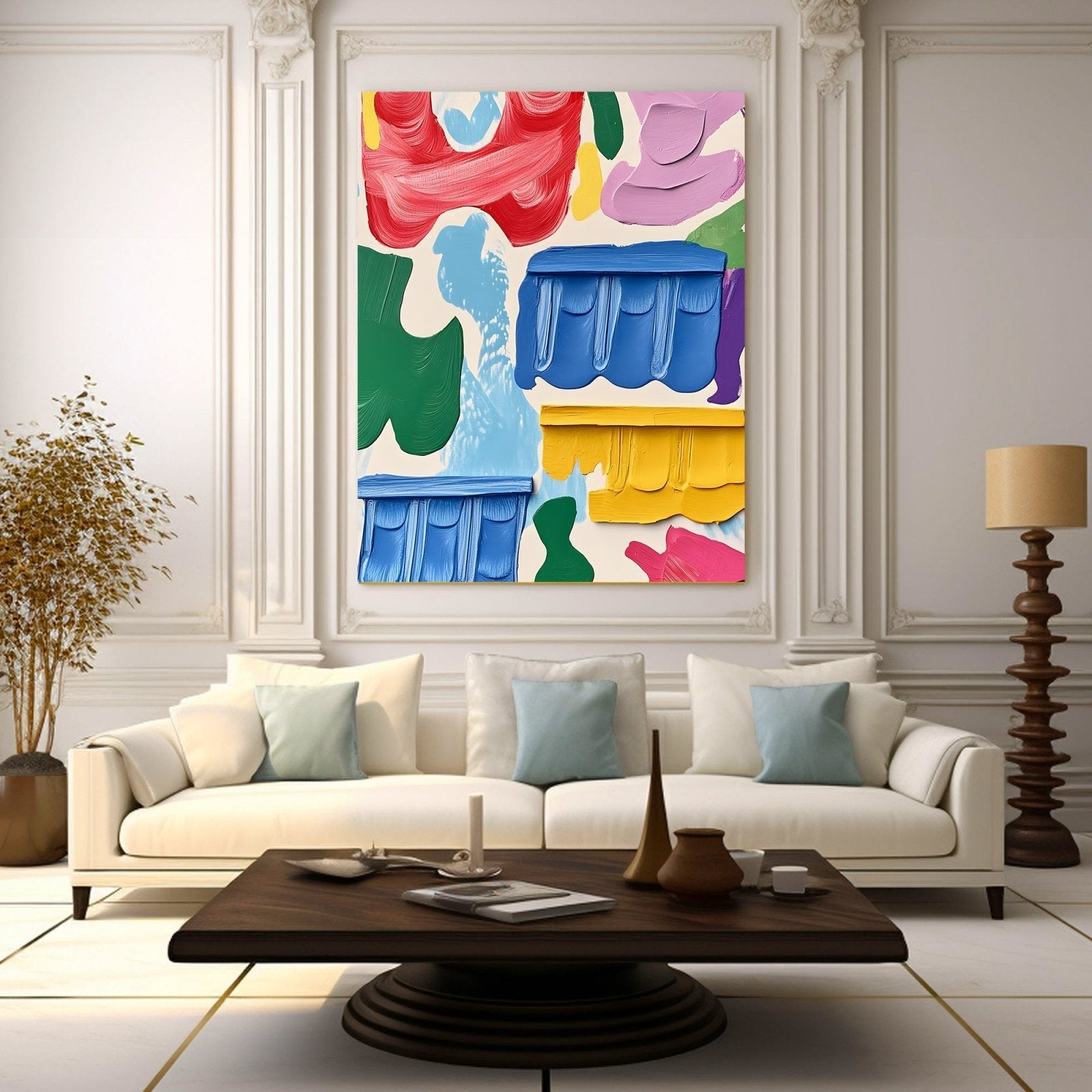 Abstract Painting "Armonía Floral” - nukeart