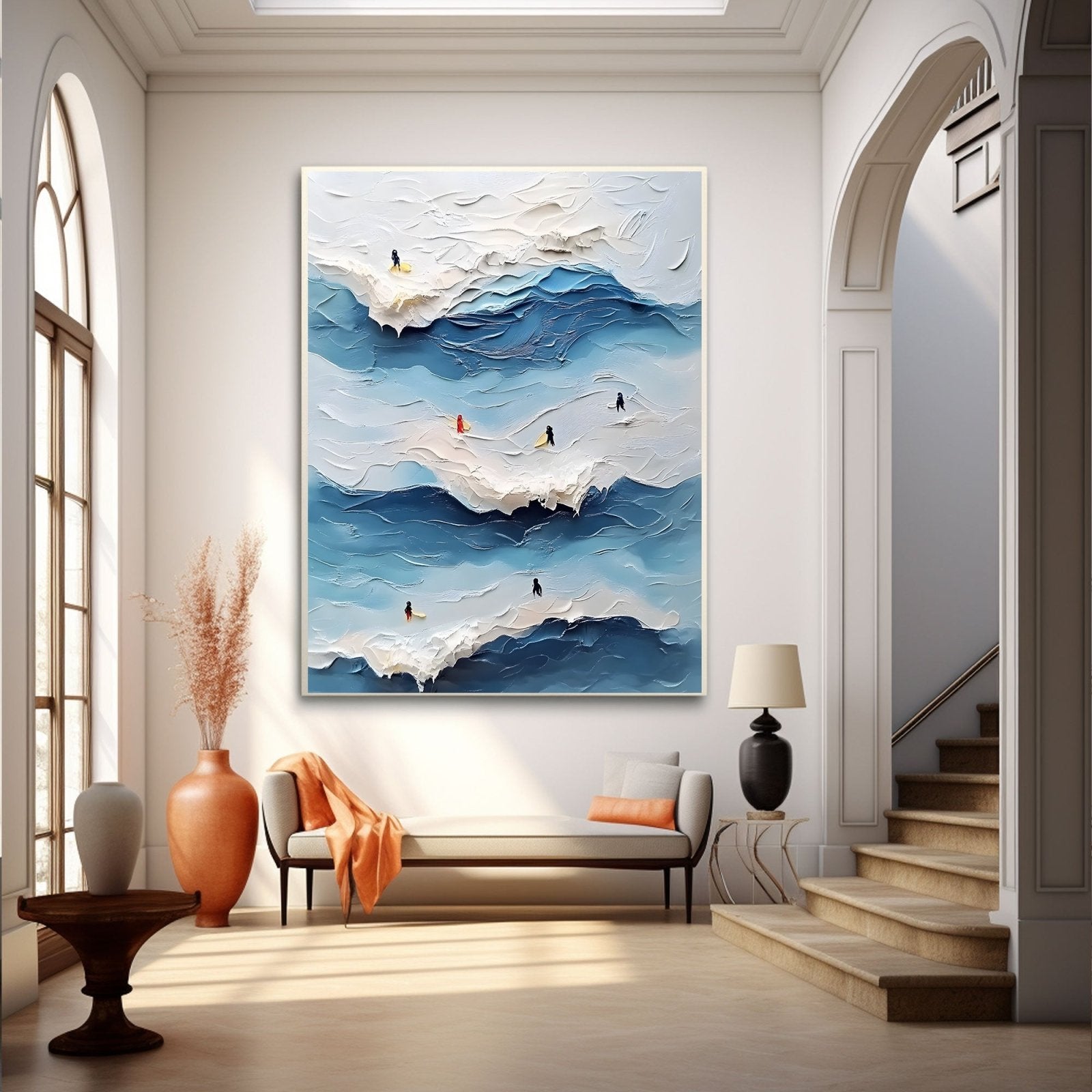 Abstract Painting "Armonía Marina" - nukeart
