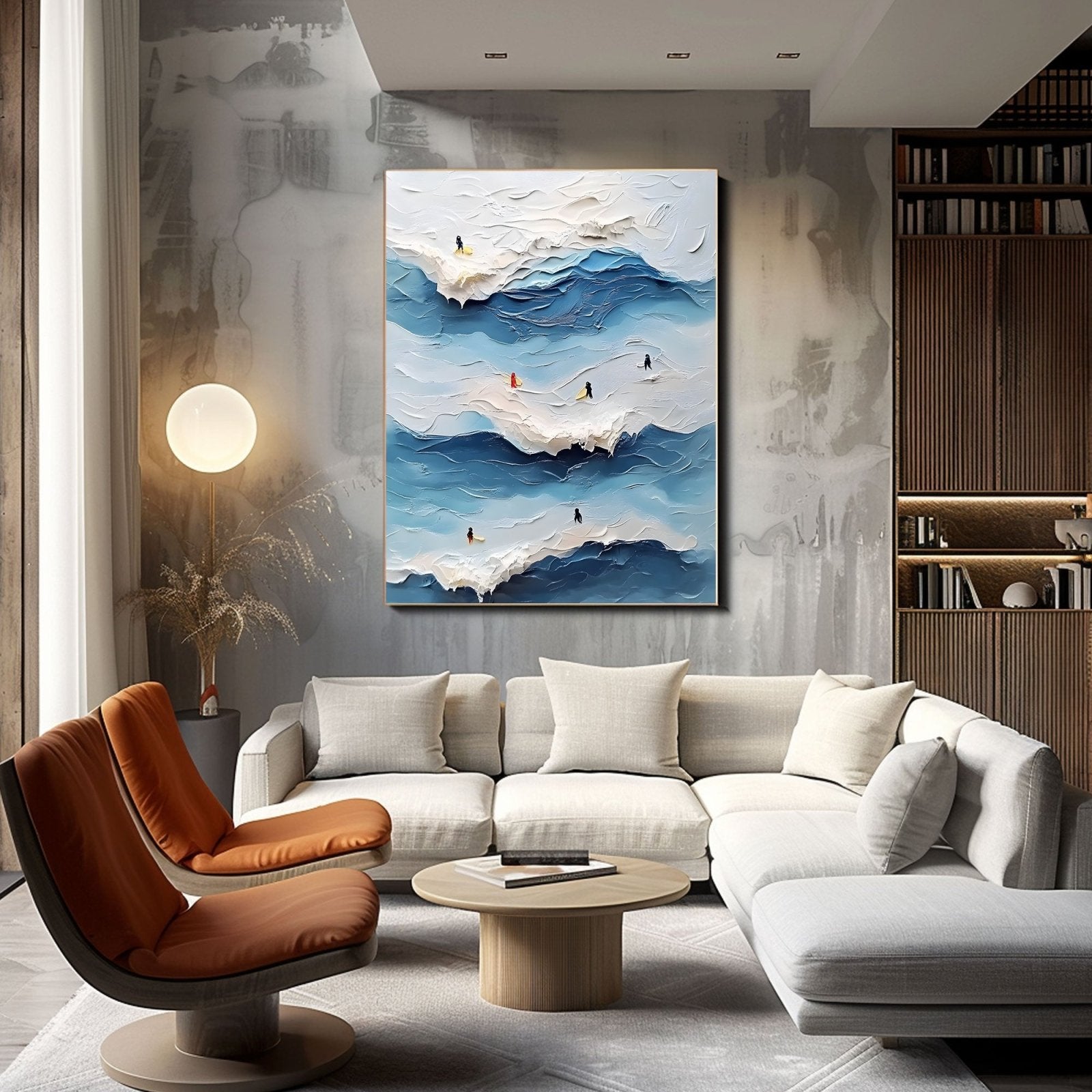 Abstract Painting "Armonía Marina" - nukeart
