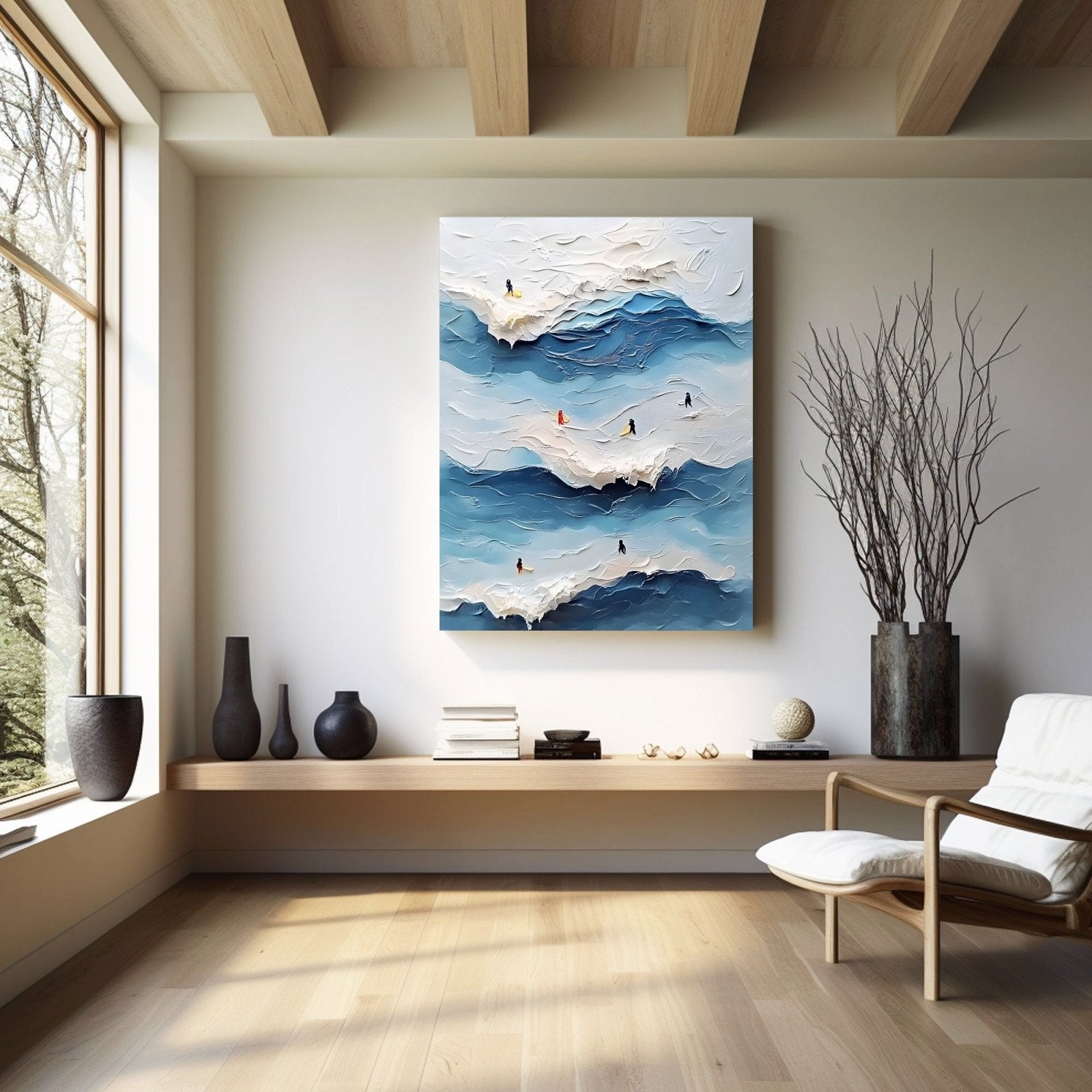 Abstract Painting "Armonía Marina" - nukeart