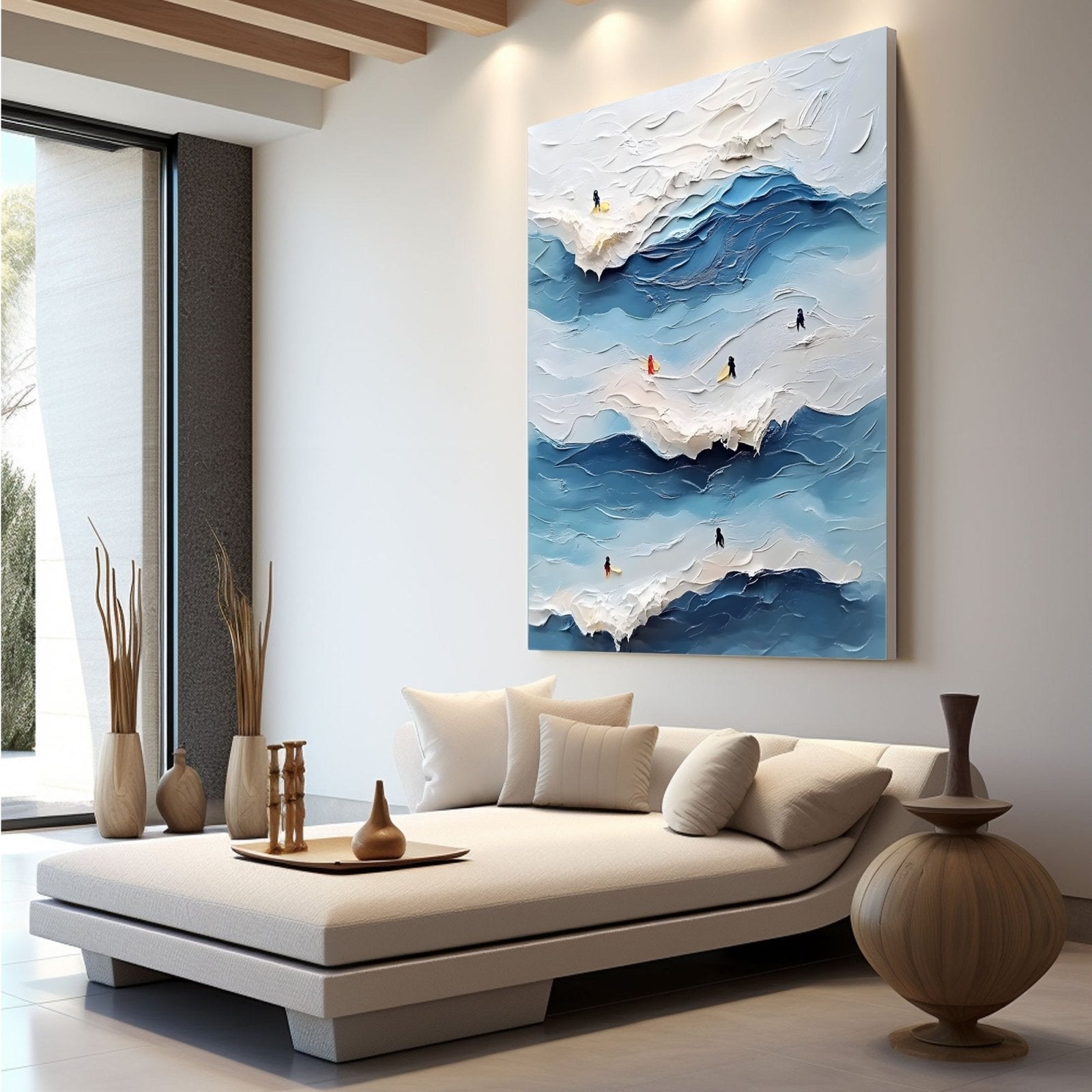 Abstract Painting "Armonía Marina" - nukeart