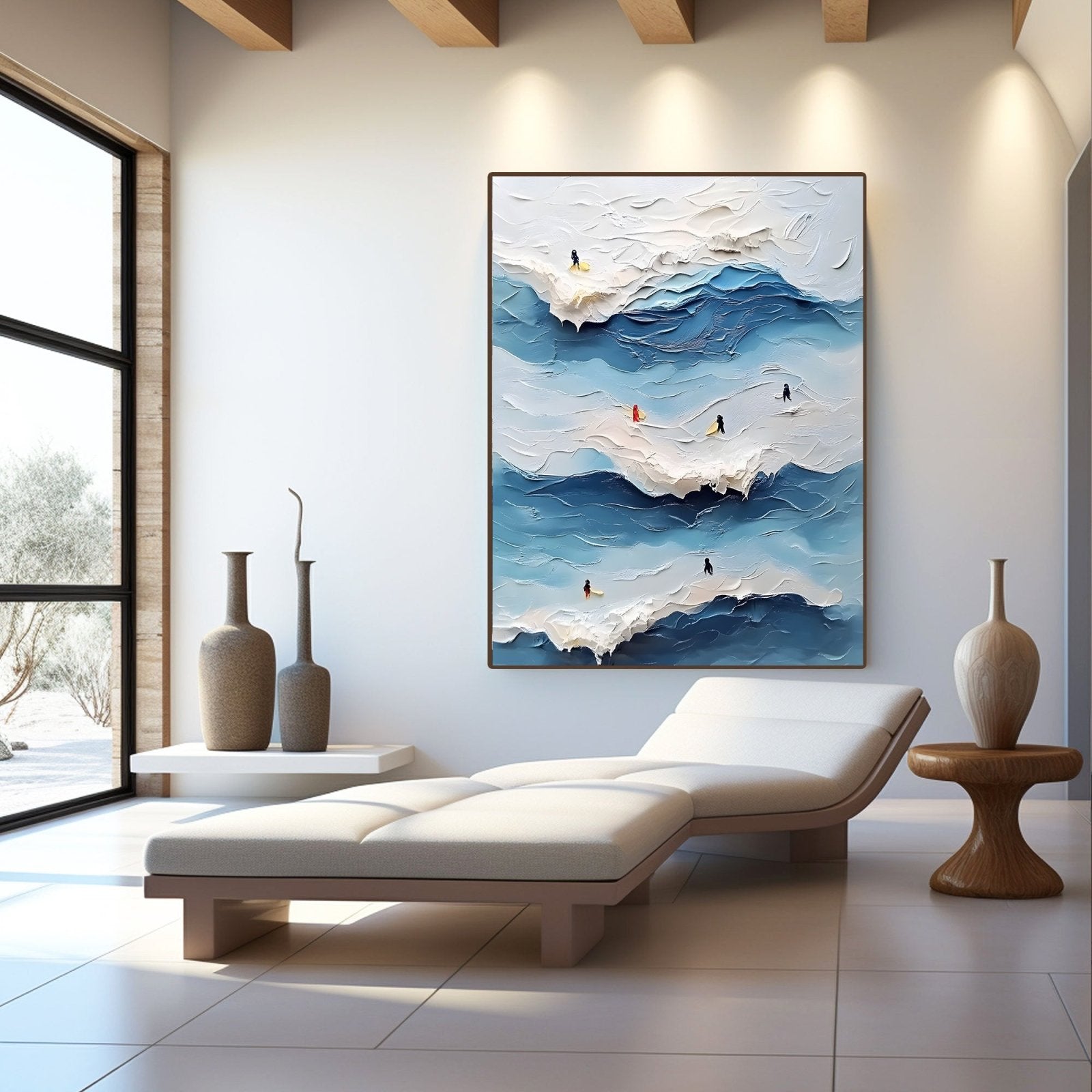 Abstract Painting "Armonía Marina" - nukeart
