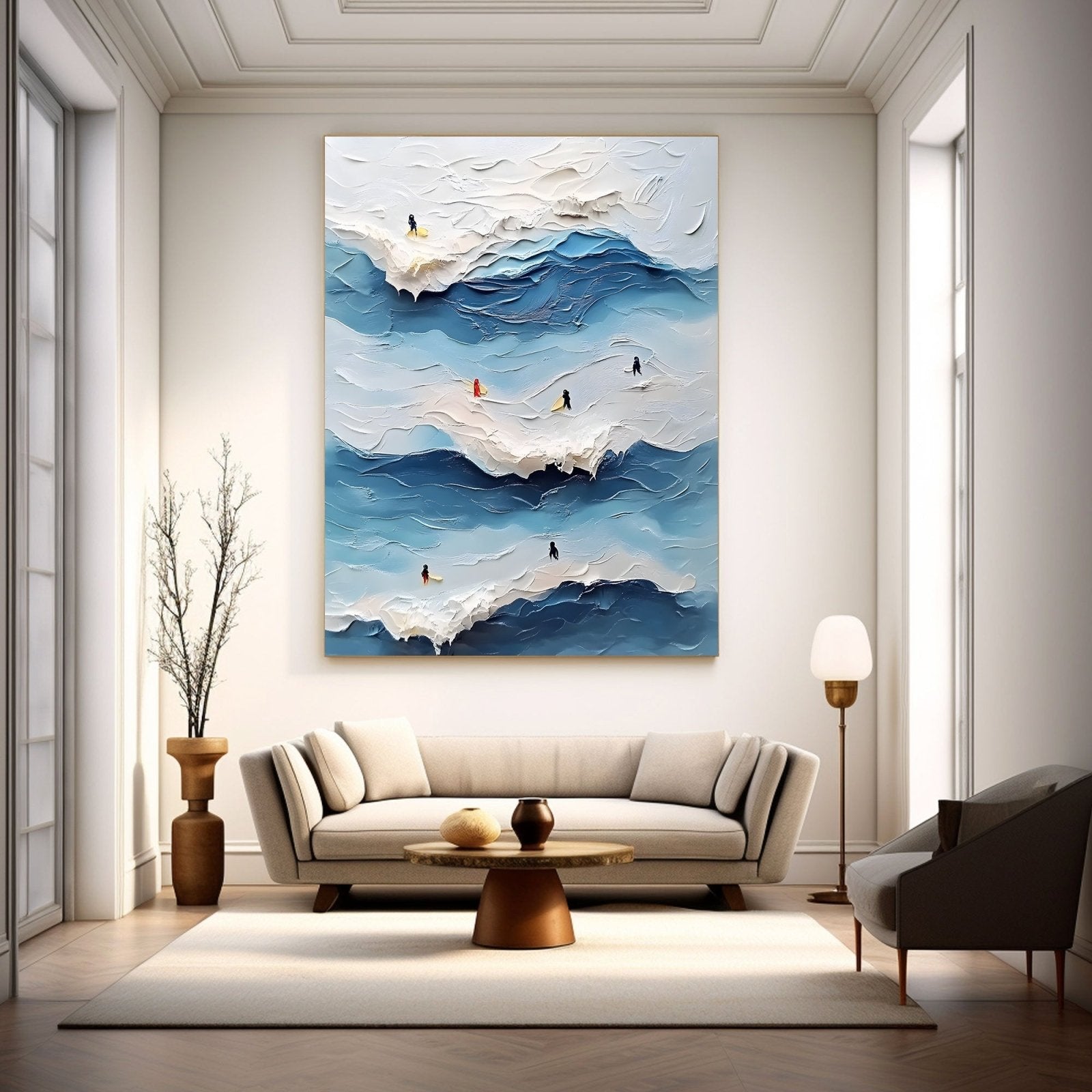 Abstract Painting "Armonía Marina" - nukeart