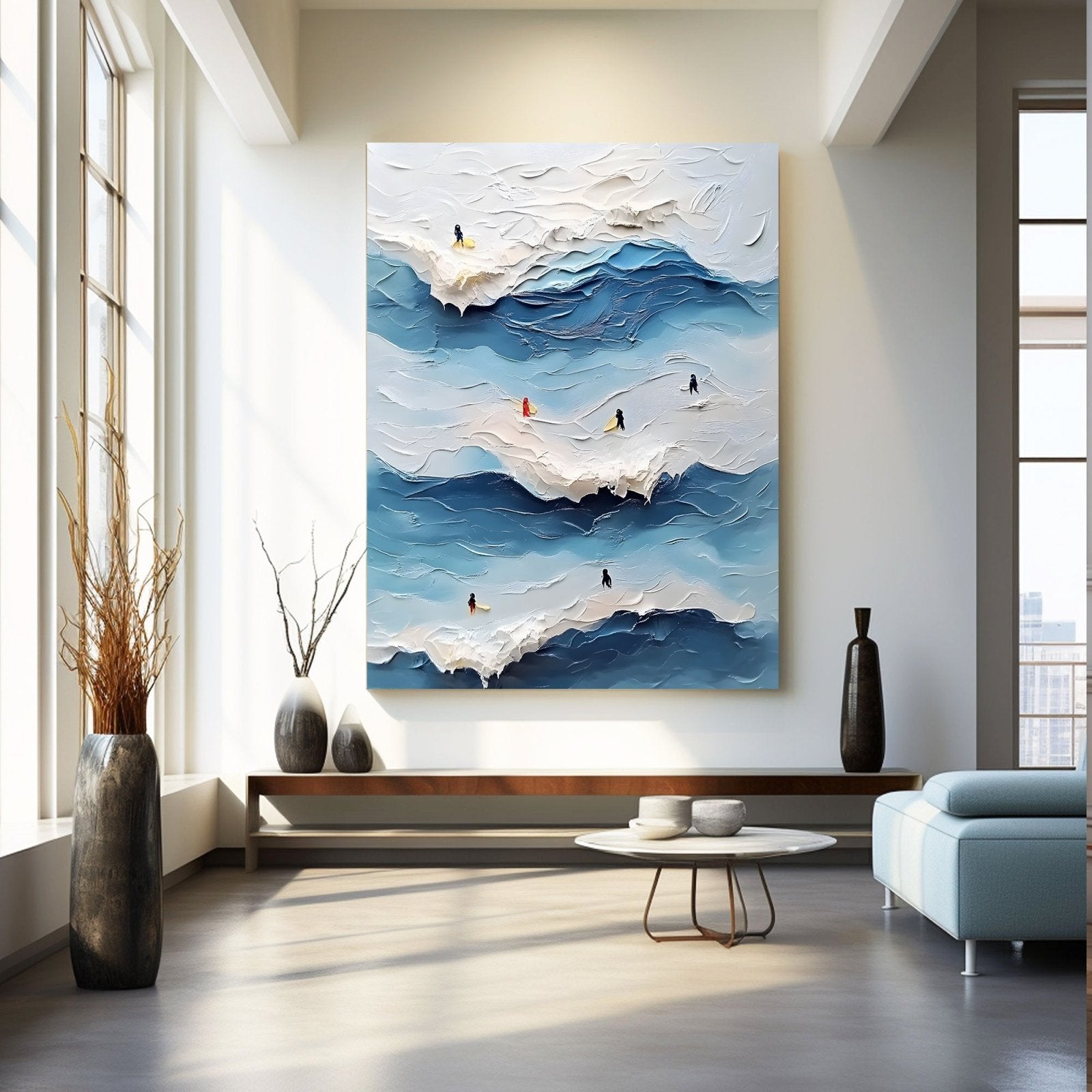 Abstract Painting "Armonía Marina" - nukeart