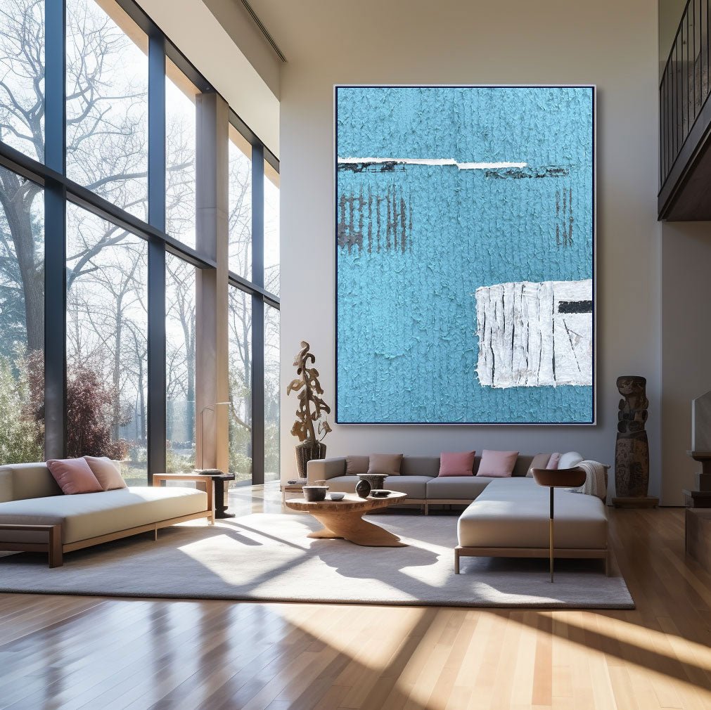 Abstract Painting "Azul Revelado” - nukeart