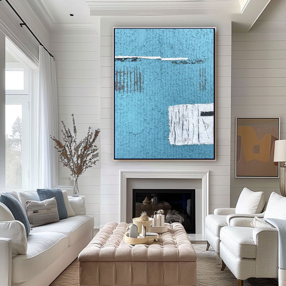 Abstract Painting "Azul Revelado” - nukeart