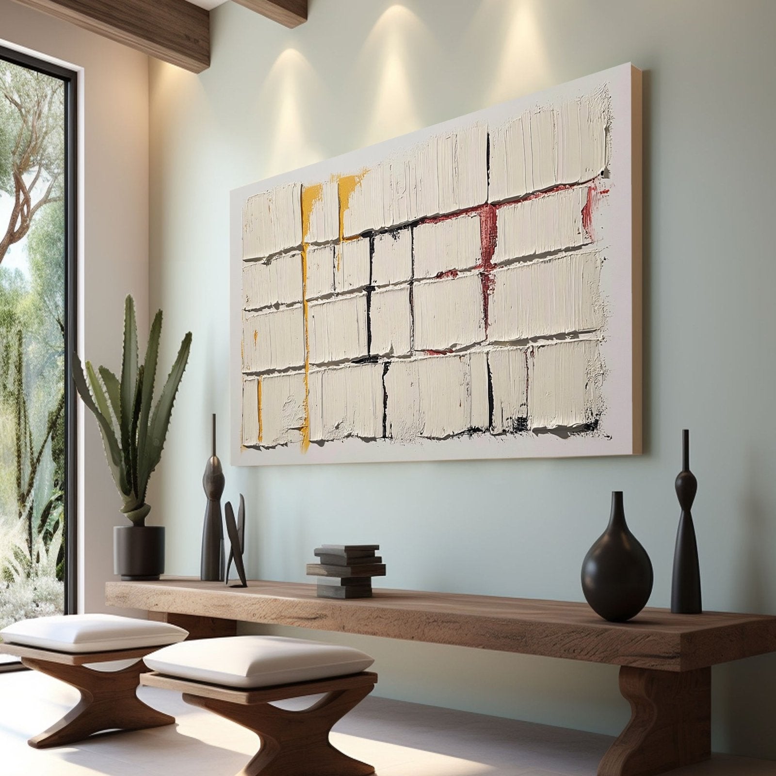 Abstract Painting "Balance de Formas" - nukeart