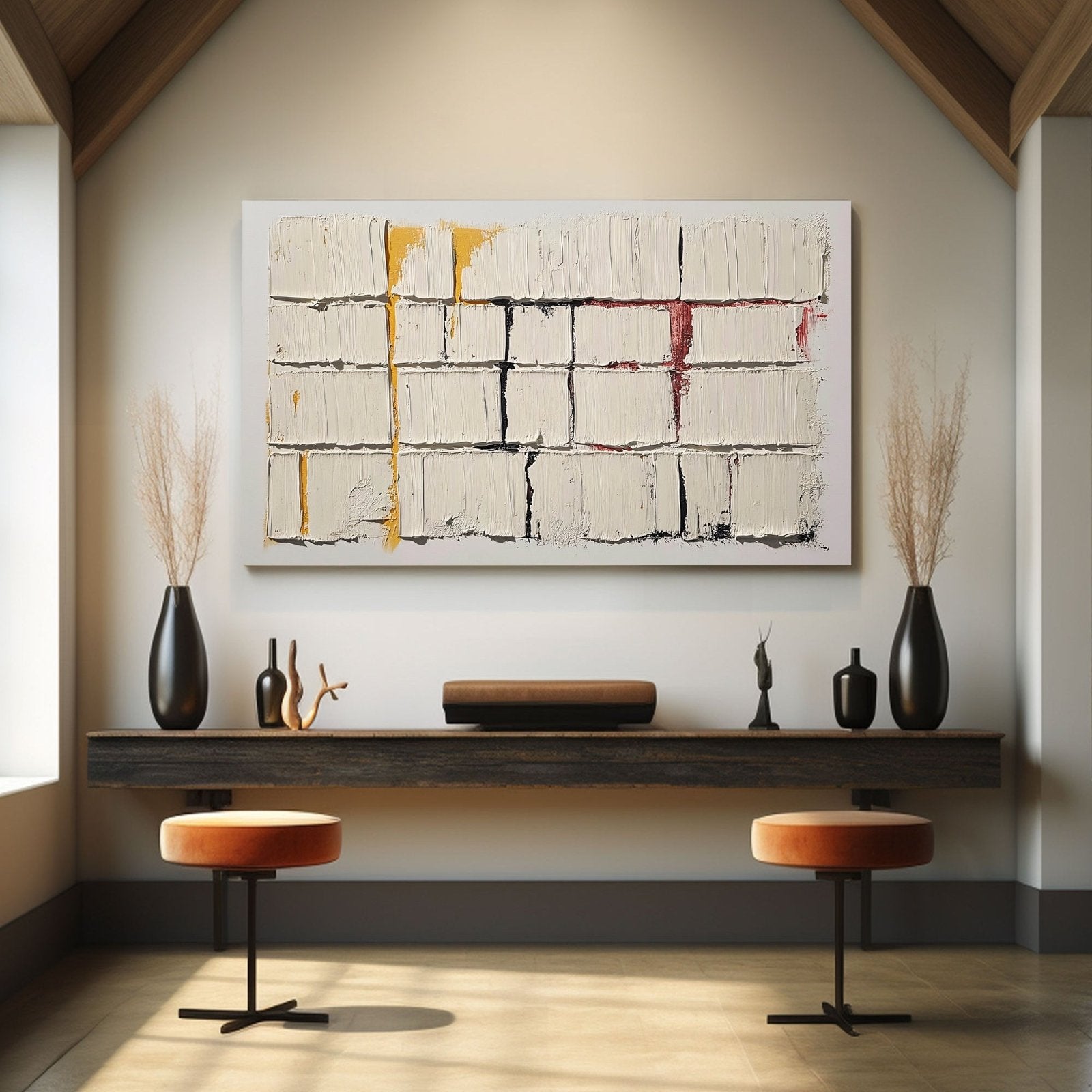 Abstract Painting "Balance de Formas" - nukeart