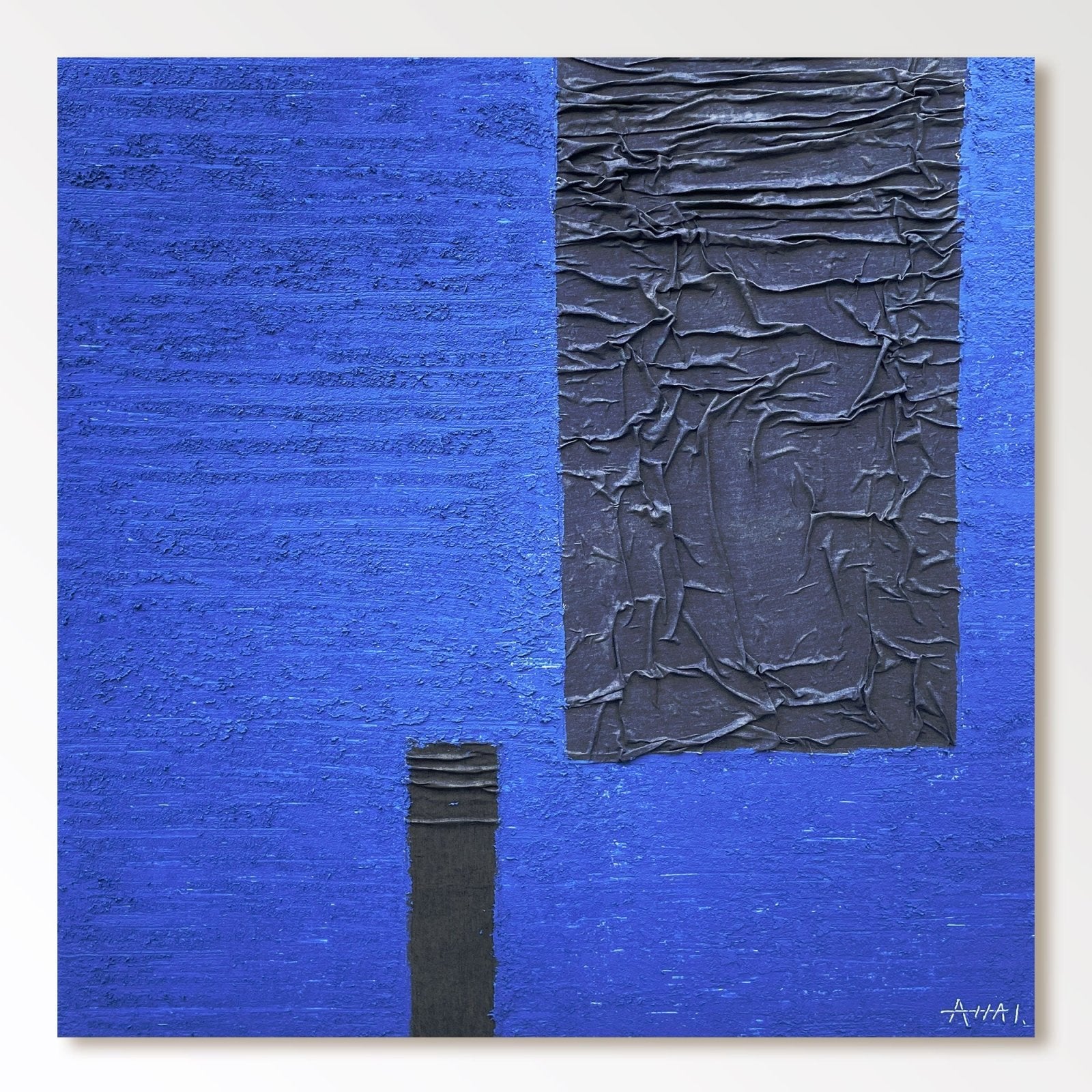 Abstract Painting "Blå och Mörker” - nukeart